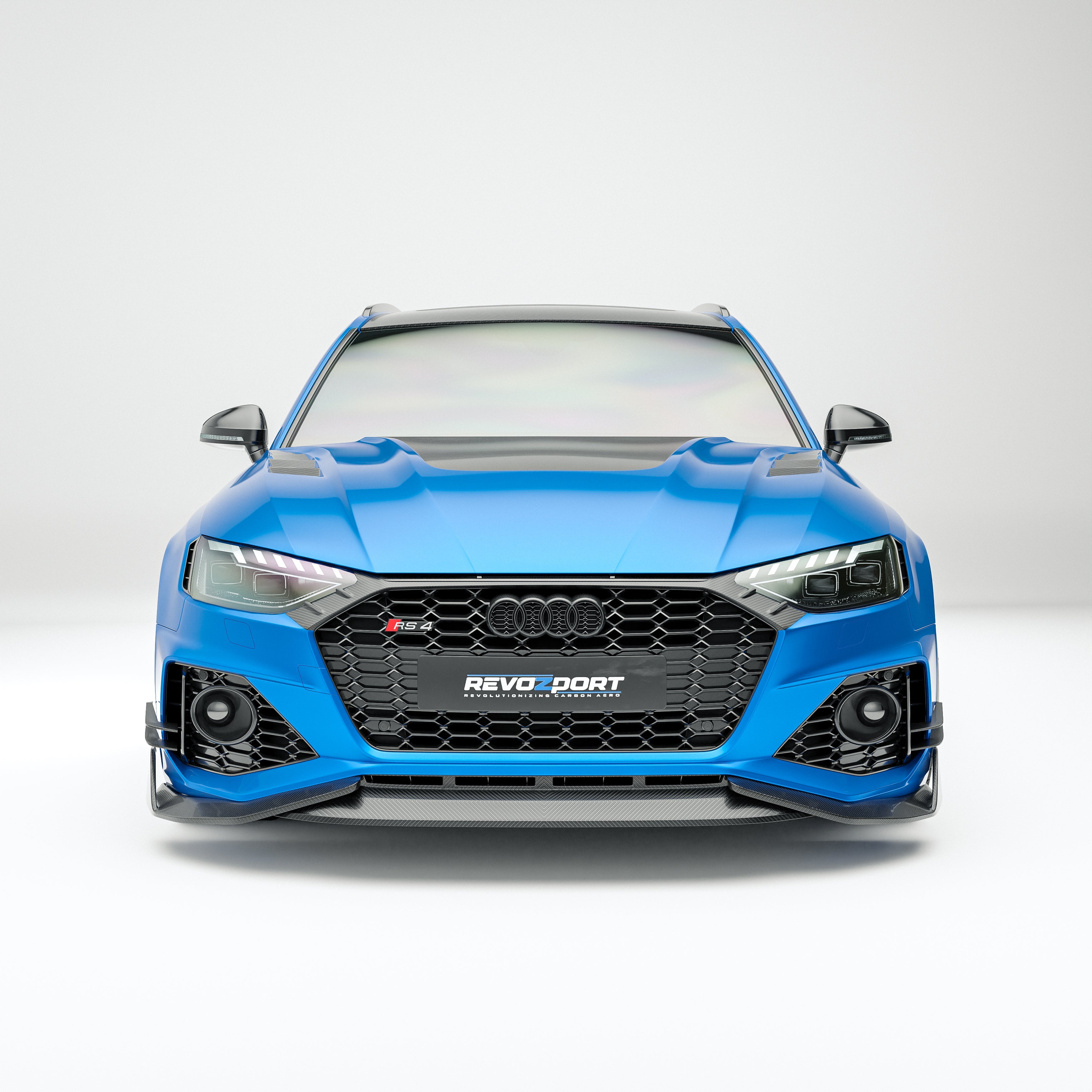 Carbon Fiber Front Grill for Audi RS4 B9.5 Avant