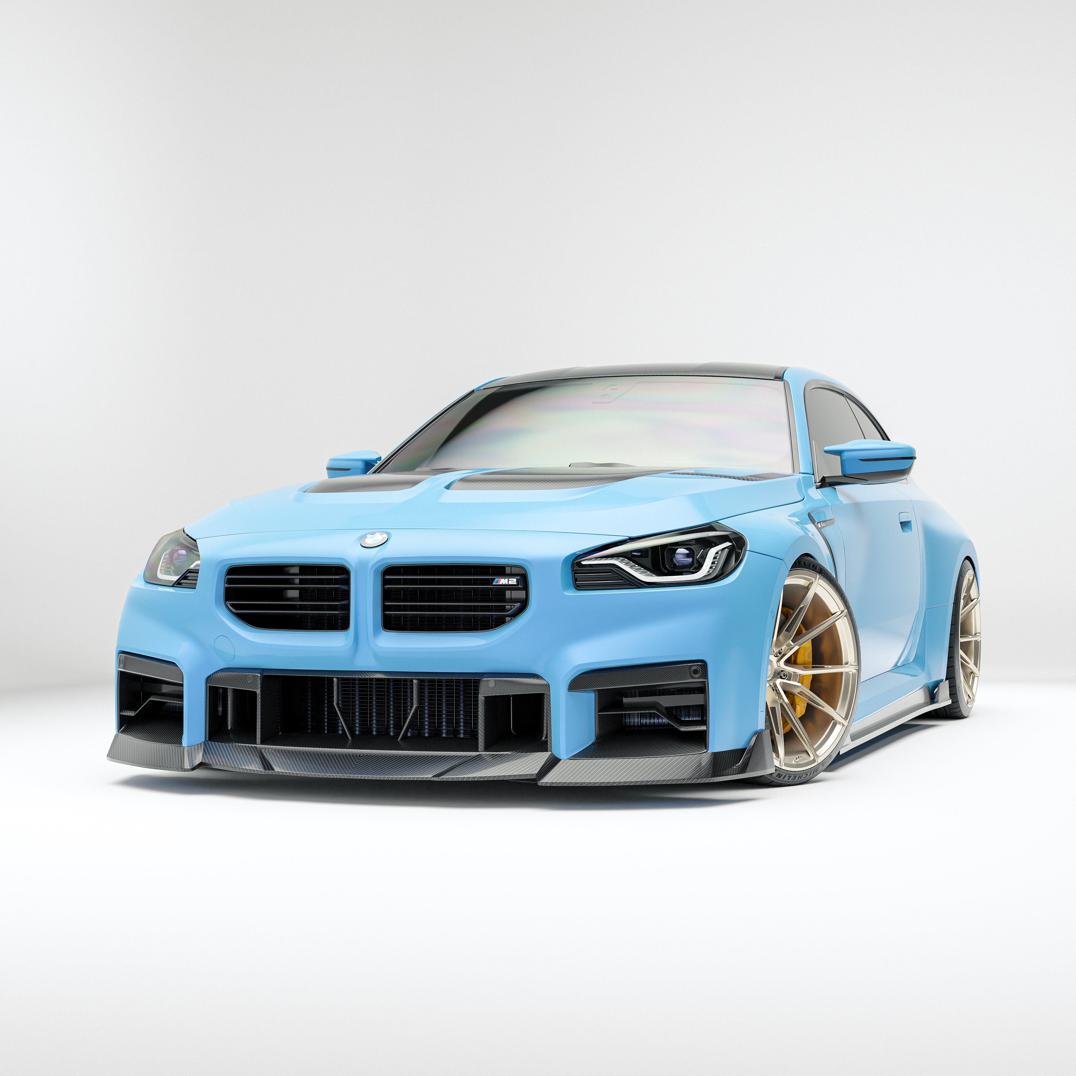 Carbon Fiber Front Grill for BMW G87 M2