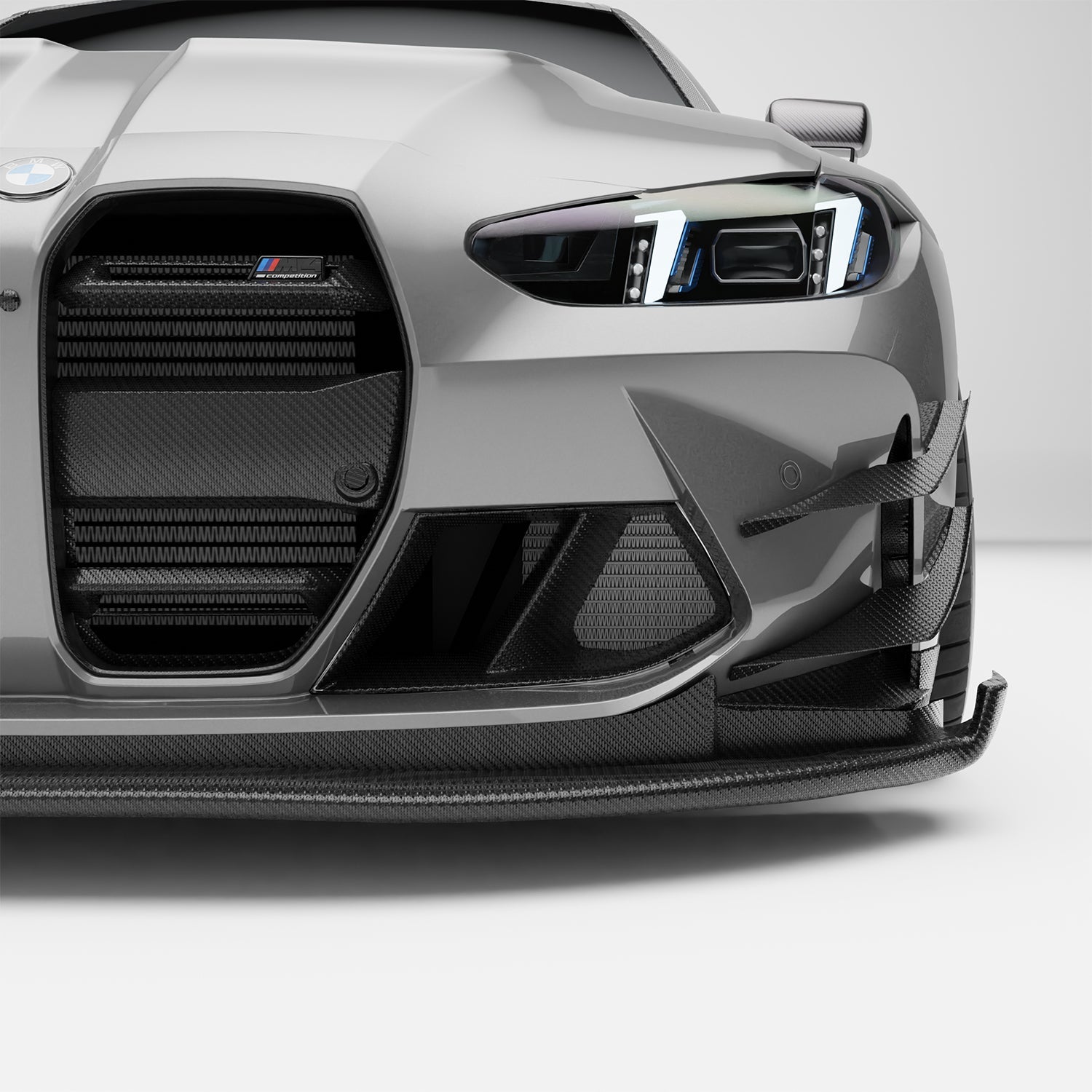 Carbon Fiber Front Bumper Canards for BMW G80 G81 M3 G82 G83 M4