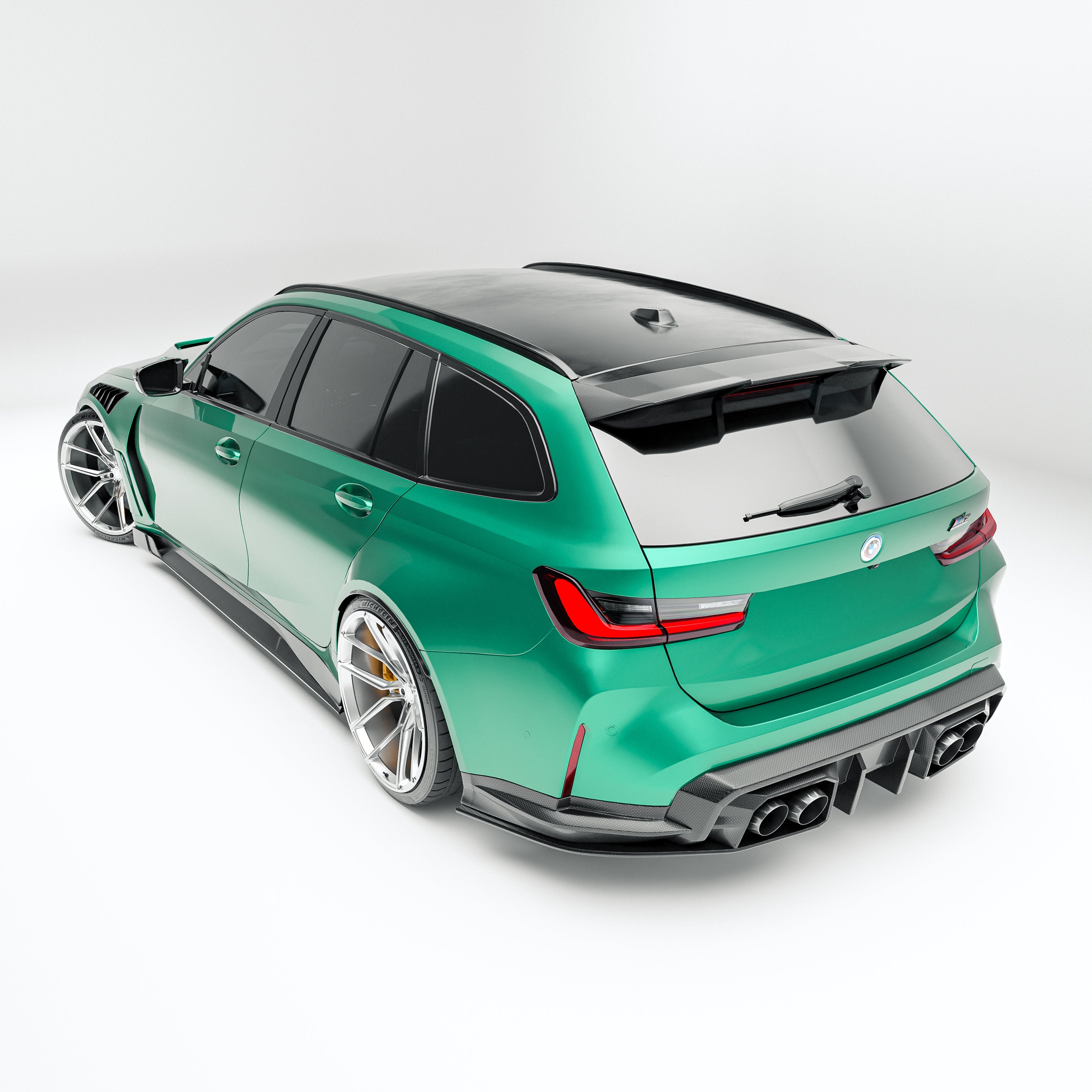 Carbon Fiber Rear Roof Spoiler for BMW G81 M3