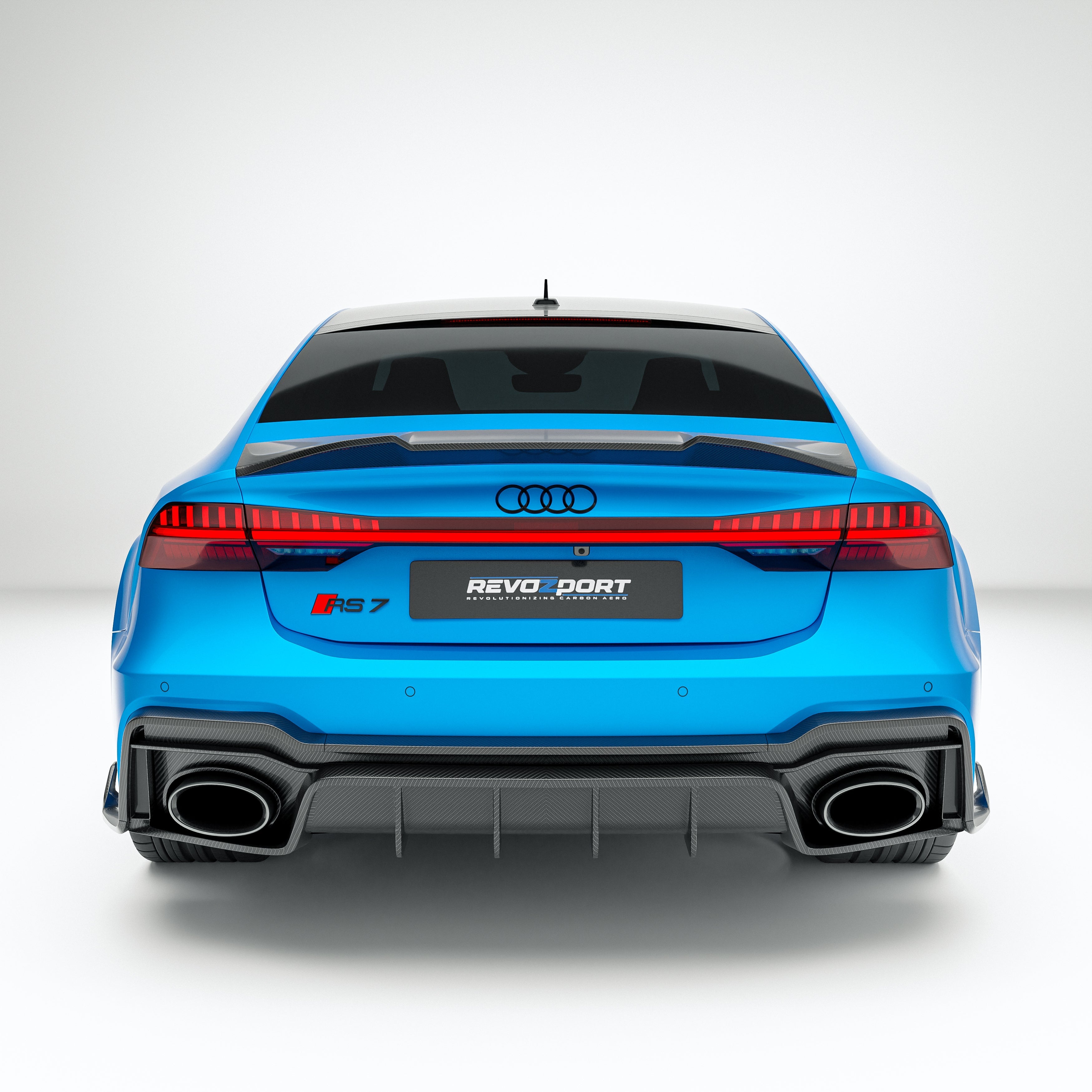 Carbon Fiber Rear Diffuser for Audi RS6 C8