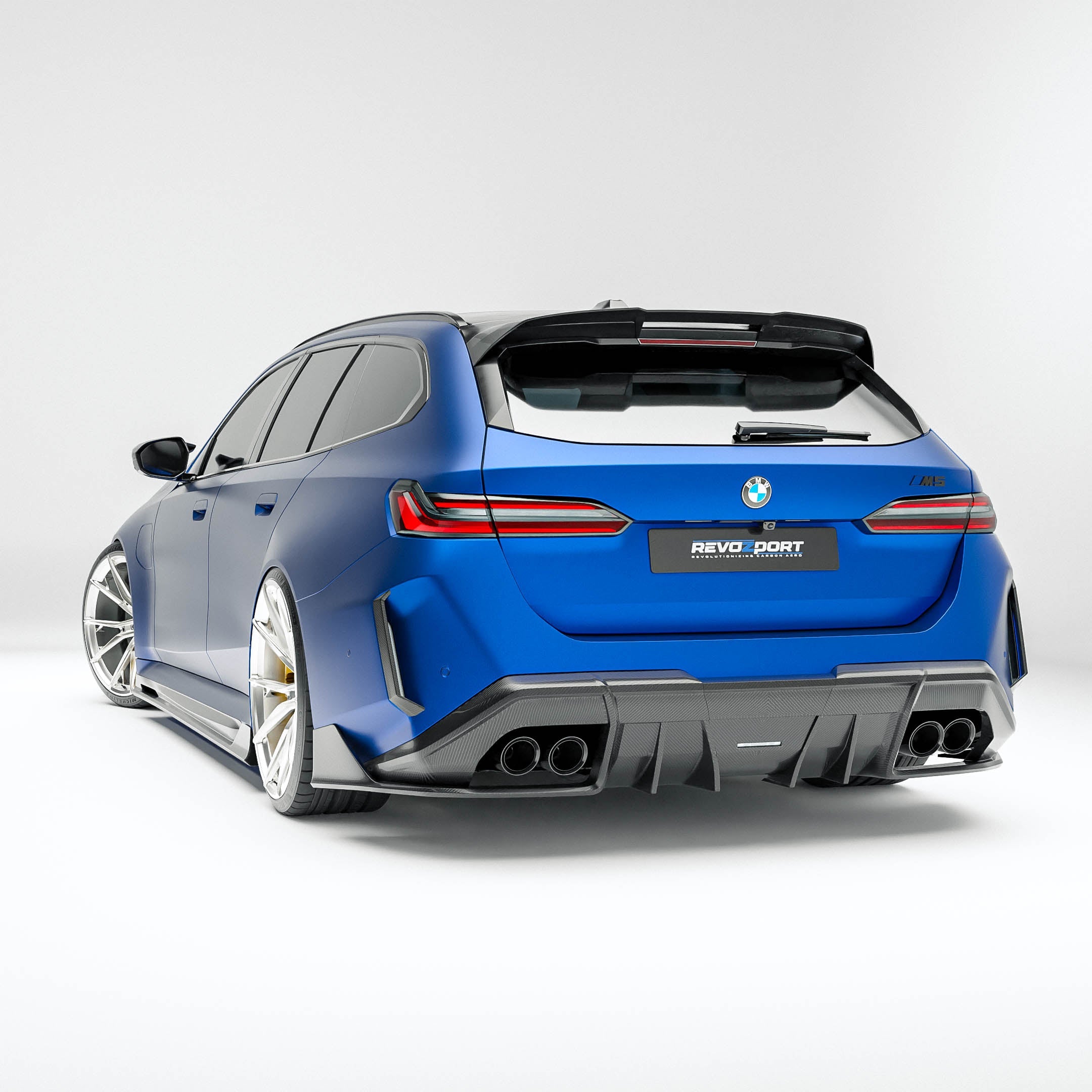 Carbon Fiber Rear Bumper Canards for BMW G90 G99 M5