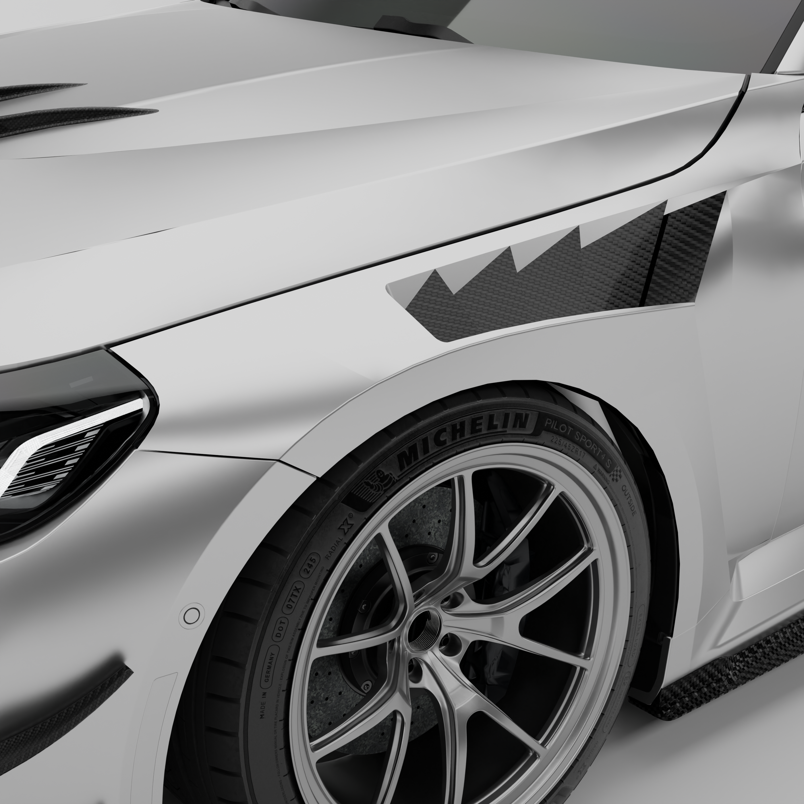 Carbon Fiber Side Fenders for BMW G87 M2
