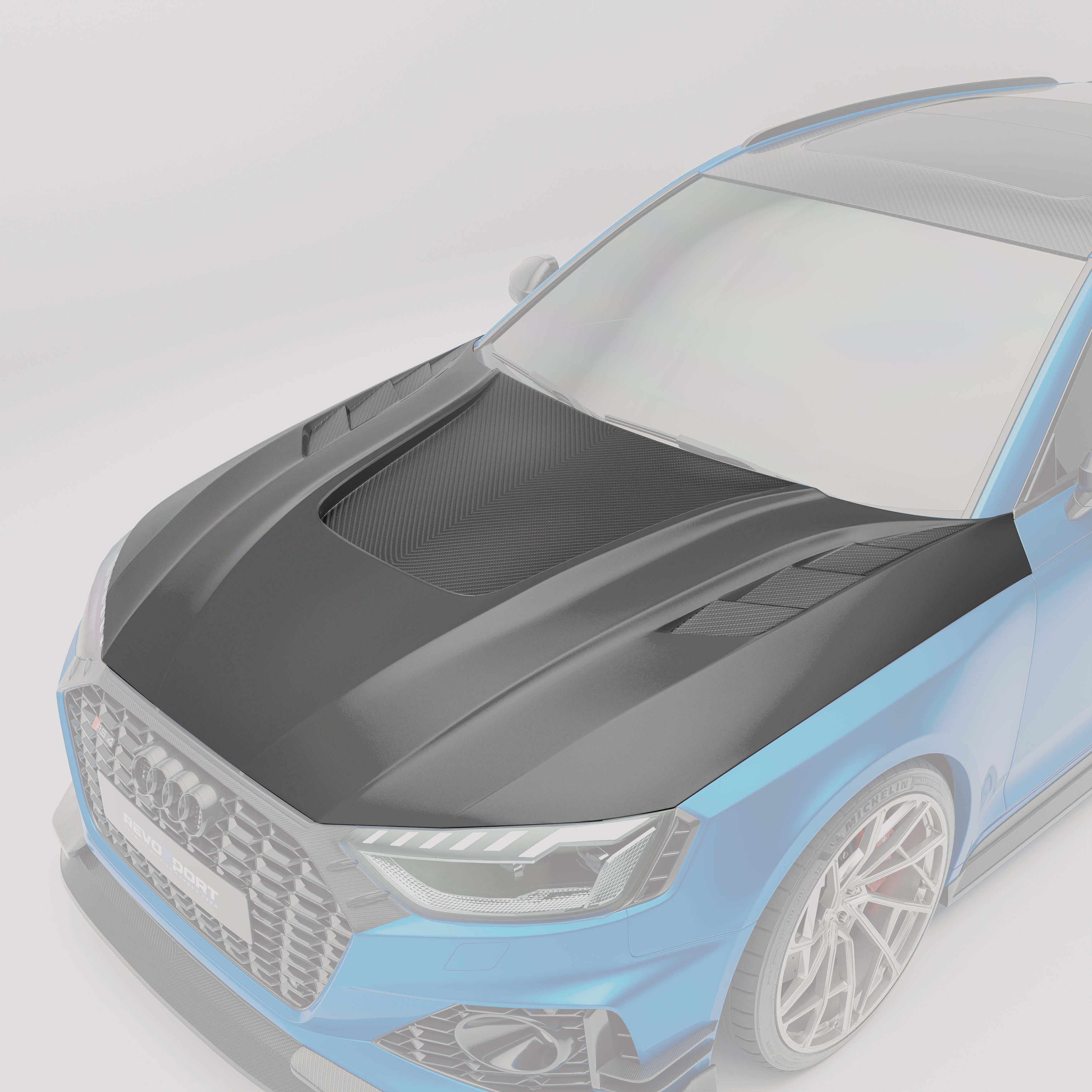 Carbon Fiber Front Hood for Audi RS4 B9.5 Avant