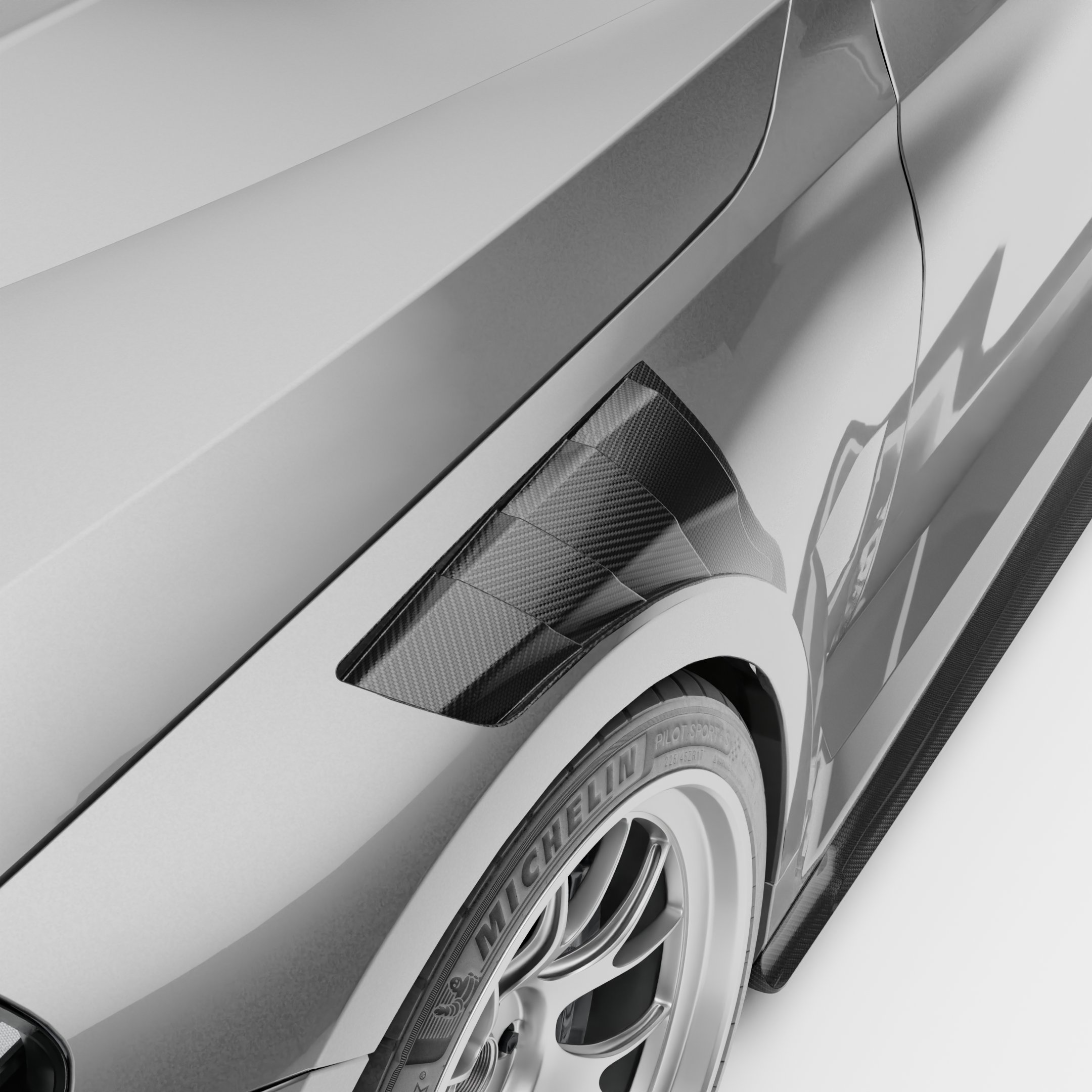 Carbon Fiber Side Fenders for BMW G87 M2
