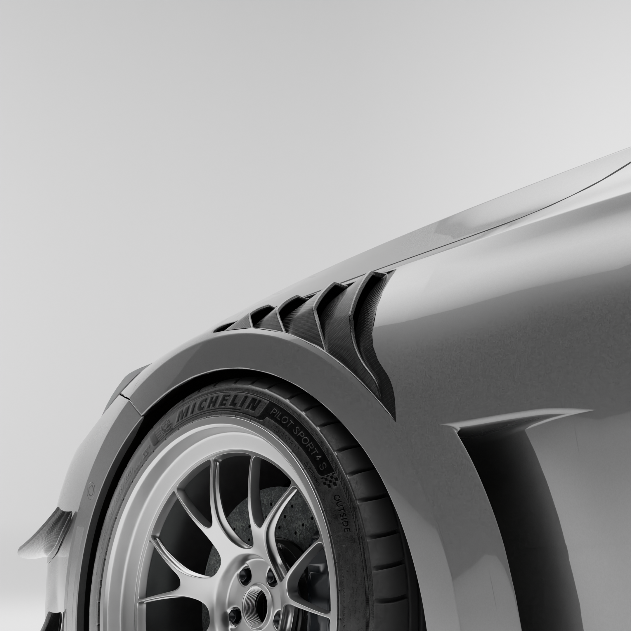 Carbon Fiber Side Fenders for BMW G87 M2