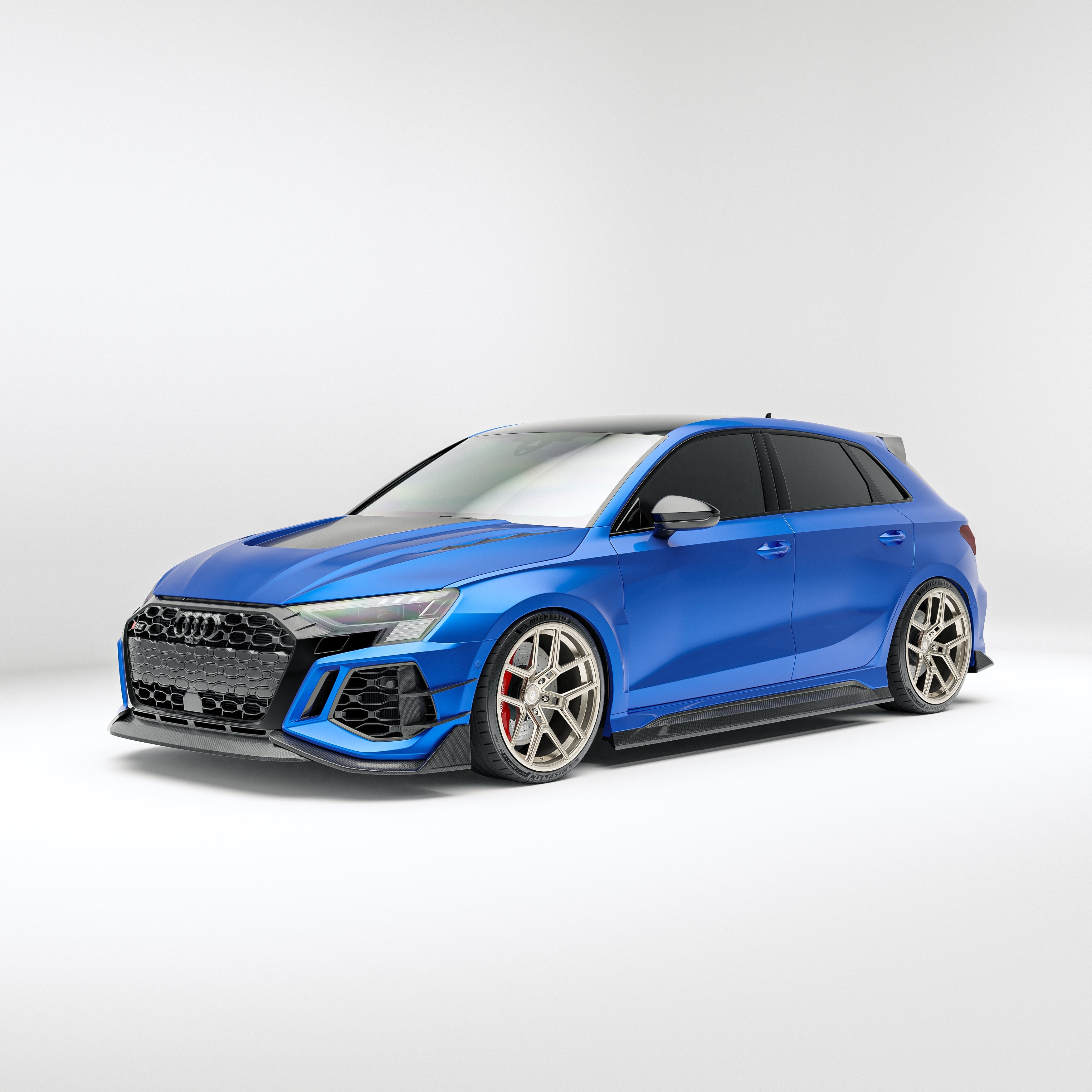 Carbon Fiber Front Lip for Audi RS3 8Y Sportback 2021-2023