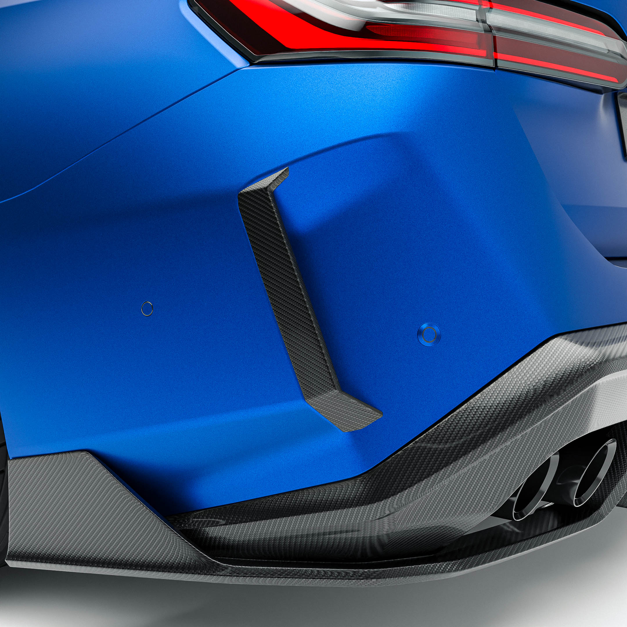 Carbon Fiber Rear Bumper Canards for BMW G90 G99 M5