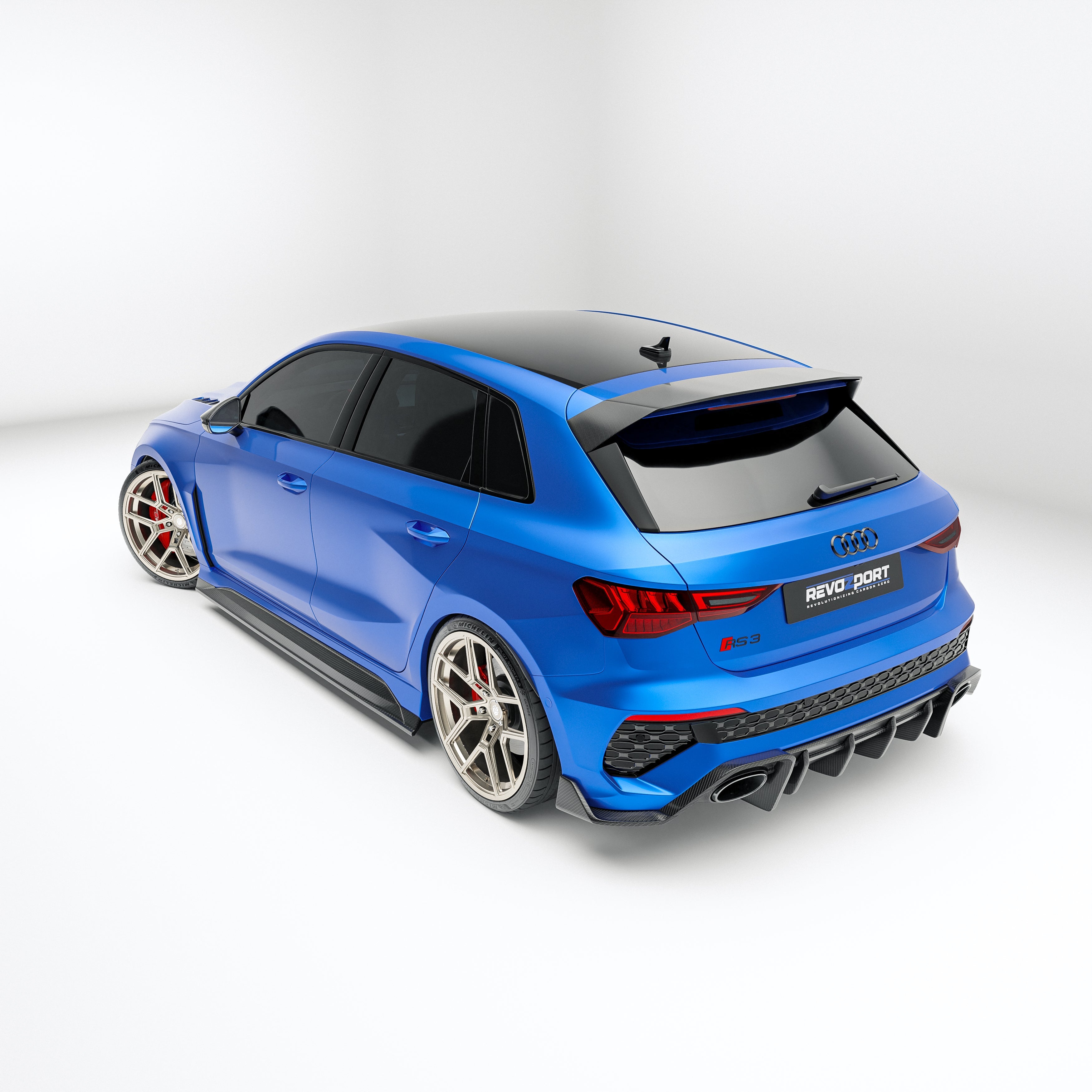 Carbon Fiber Rear Diffuser for Audi RS3 8Y Sportback 2021-2023