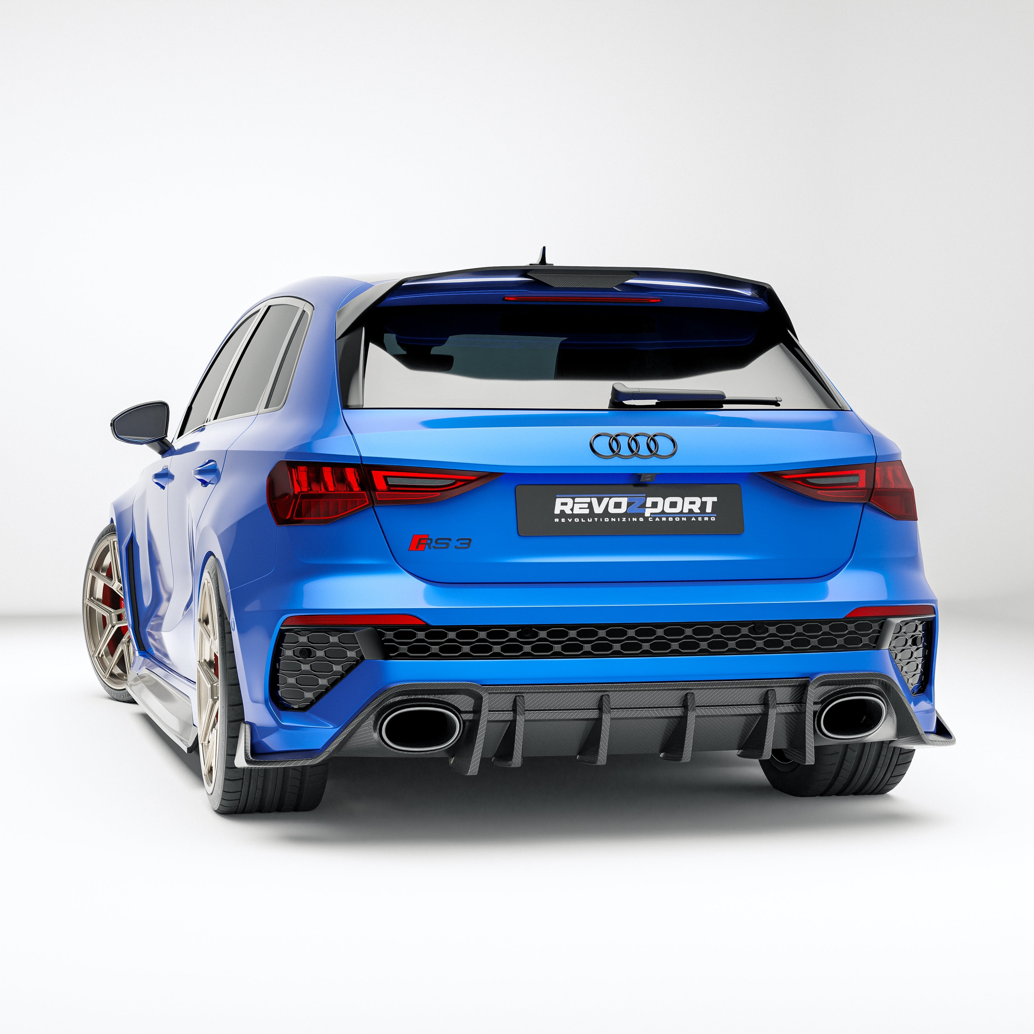Carbon Fiber Rear Diffuser for Audi RS3 8Y Sportback 2021-2023