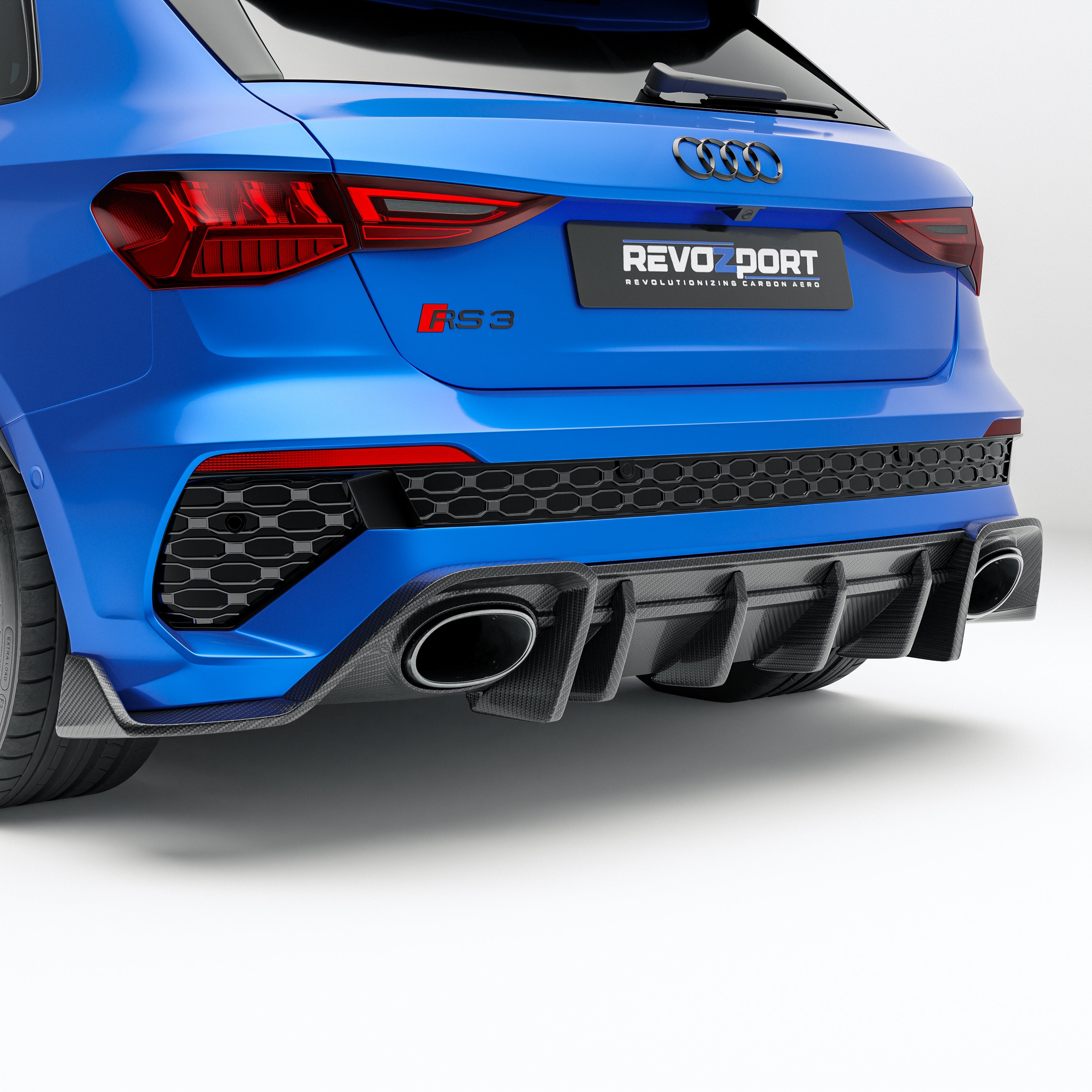 Carbon Fiber Rear Diffuser for Audi RS3 8Y Sportback 2021-2023