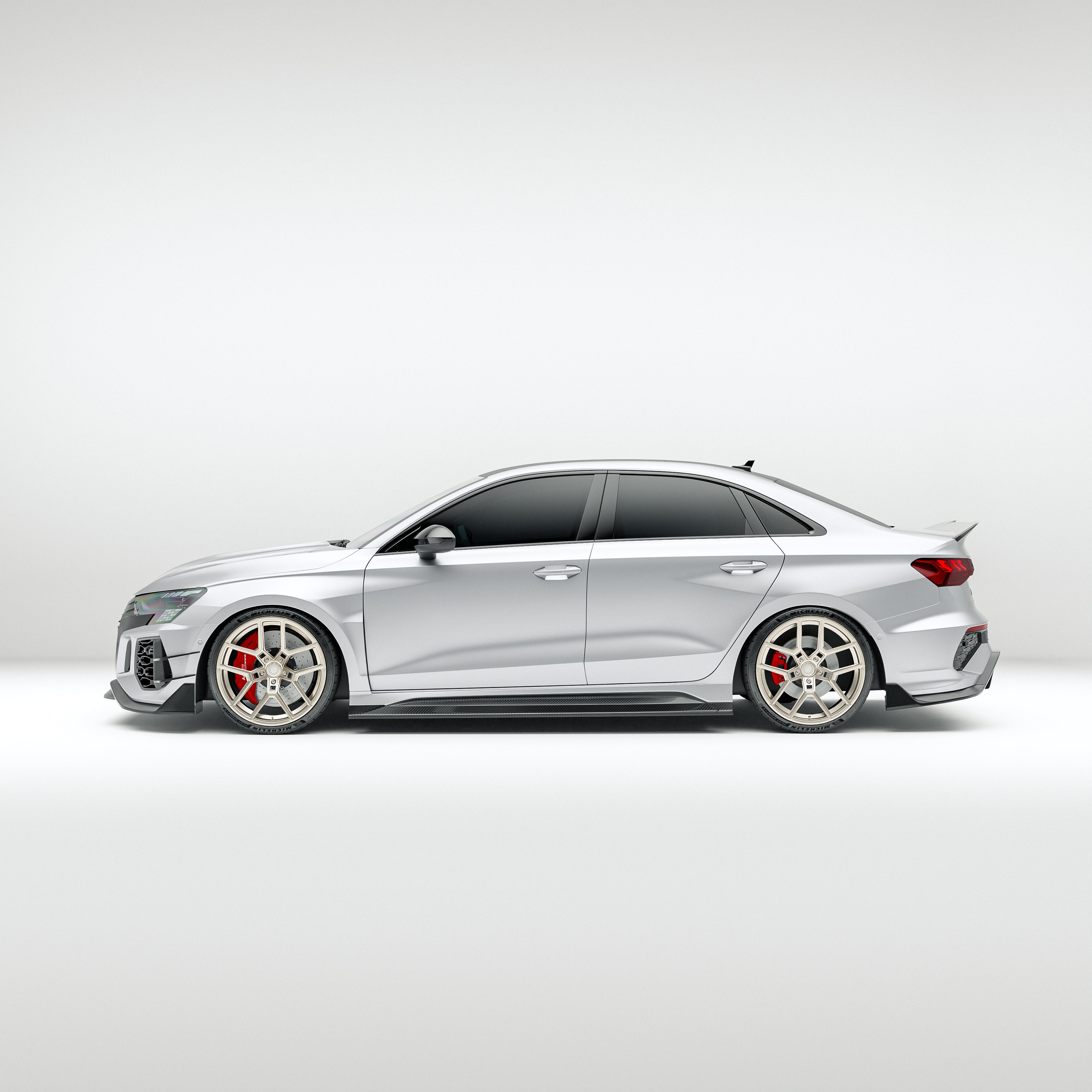 Carbon Fiber Side Skirts for Audi RS3 8Y Sportback 2021-2023