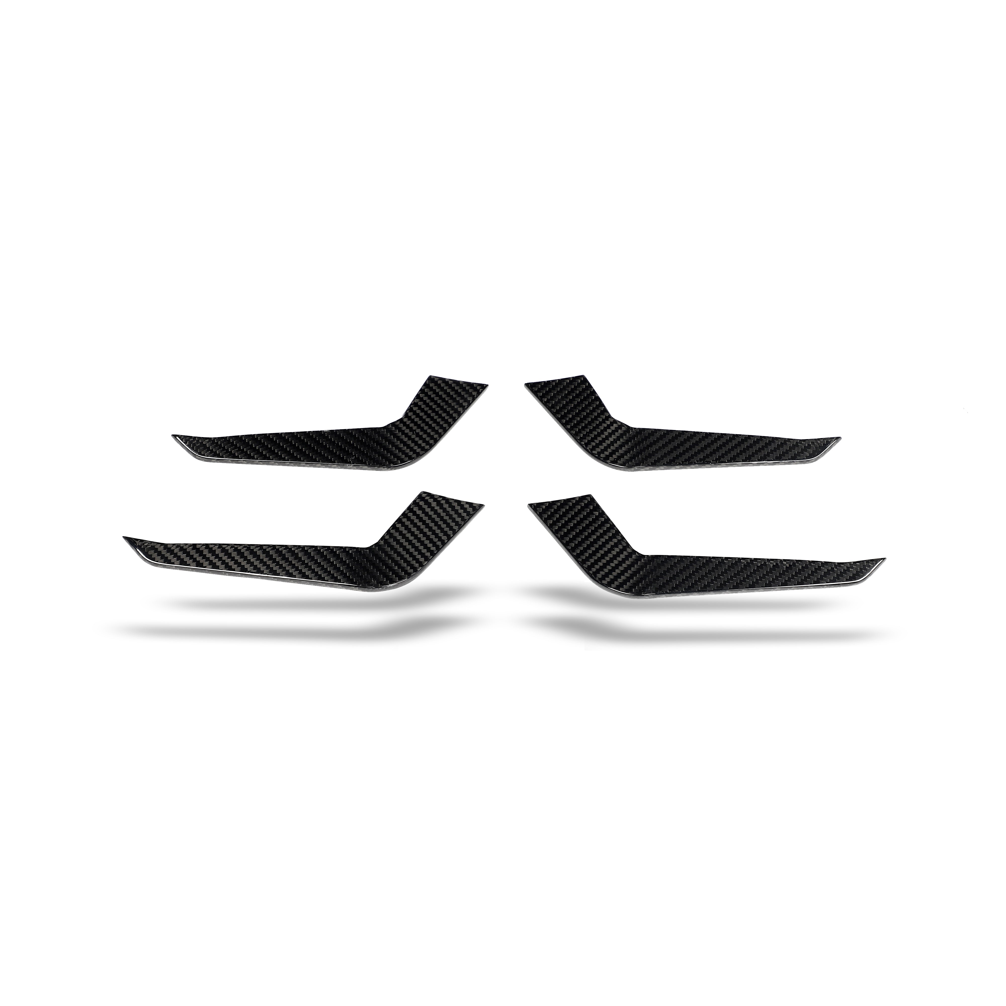 Carbon Fiber Front Bumper Canards for Audi RS4 B9.5 Avant