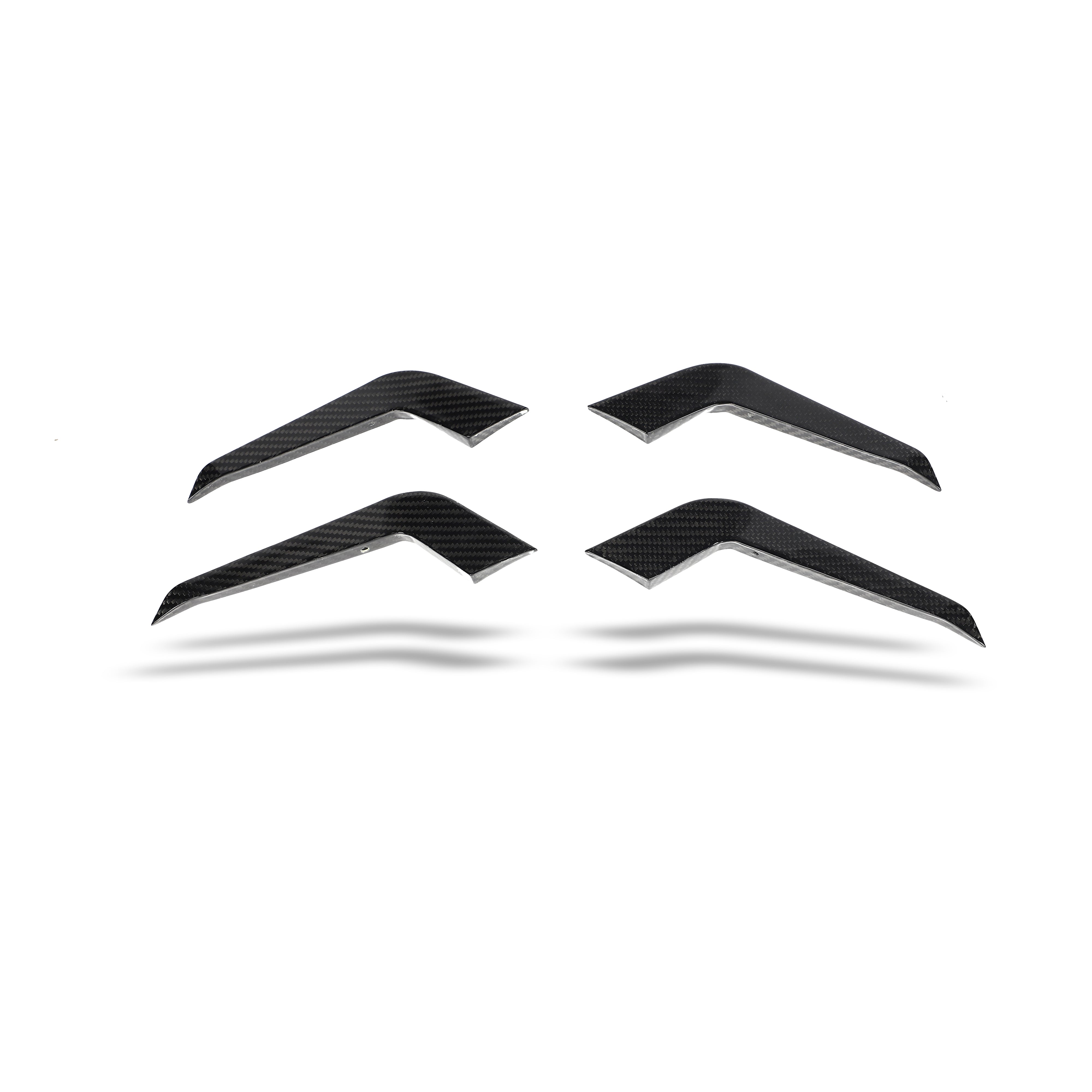 Carbon Fiber Front Bumper Canards for Audi RS4 B9.5 Avant
