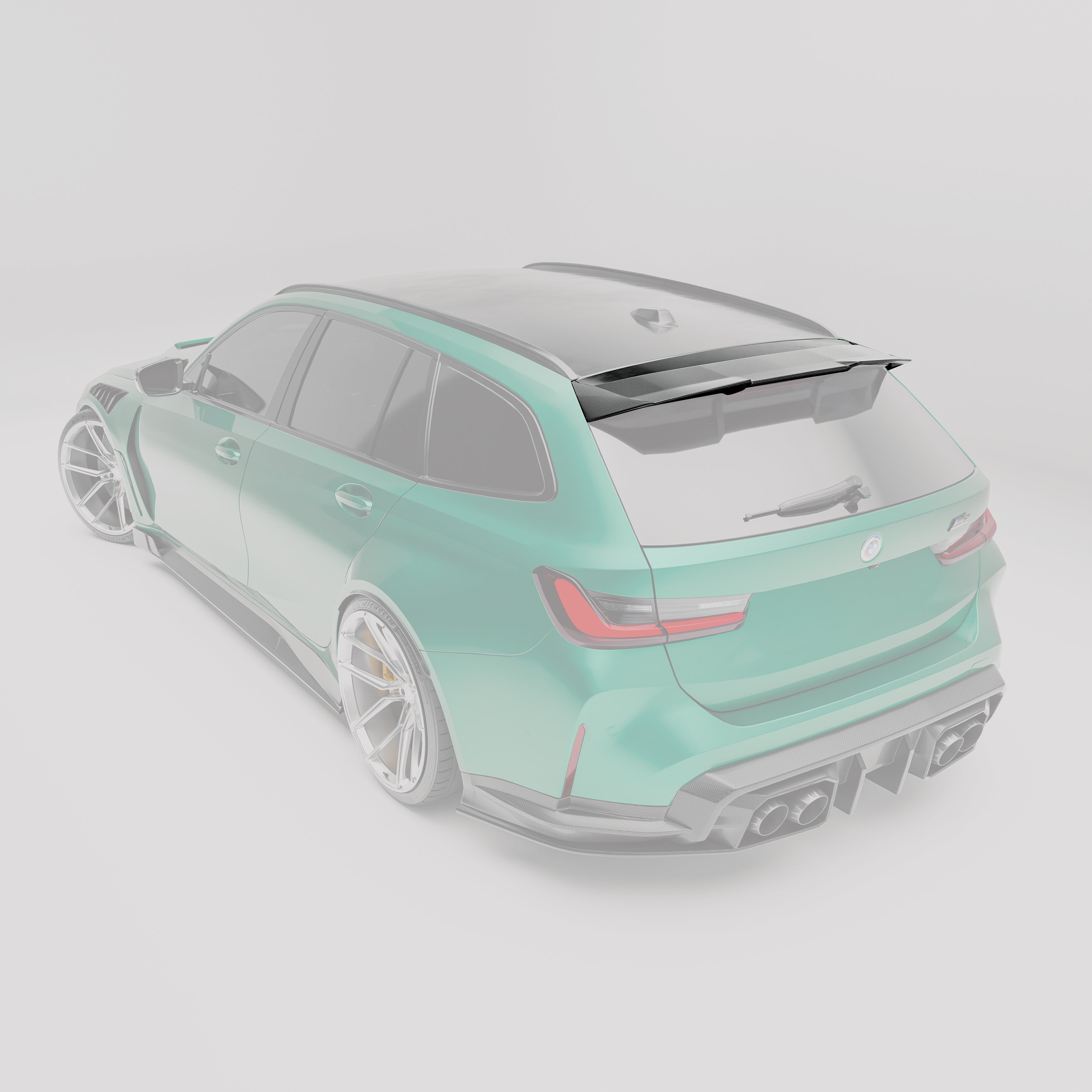 Carbon Fiber Rear Roof Spoiler for BMW G81 M3