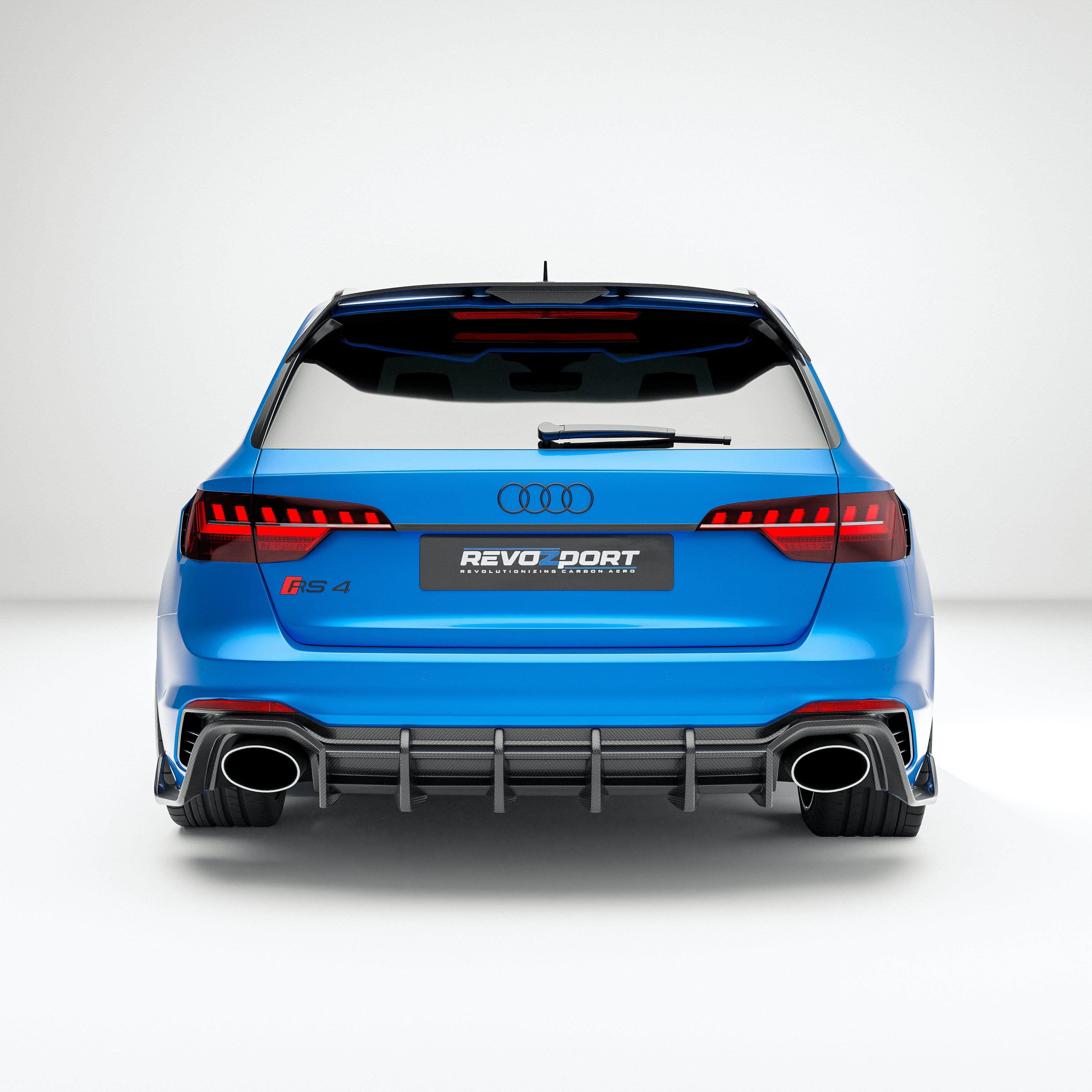 Carbon Fiber Rear Diffuser for Audi RS4 B9.5 Avant