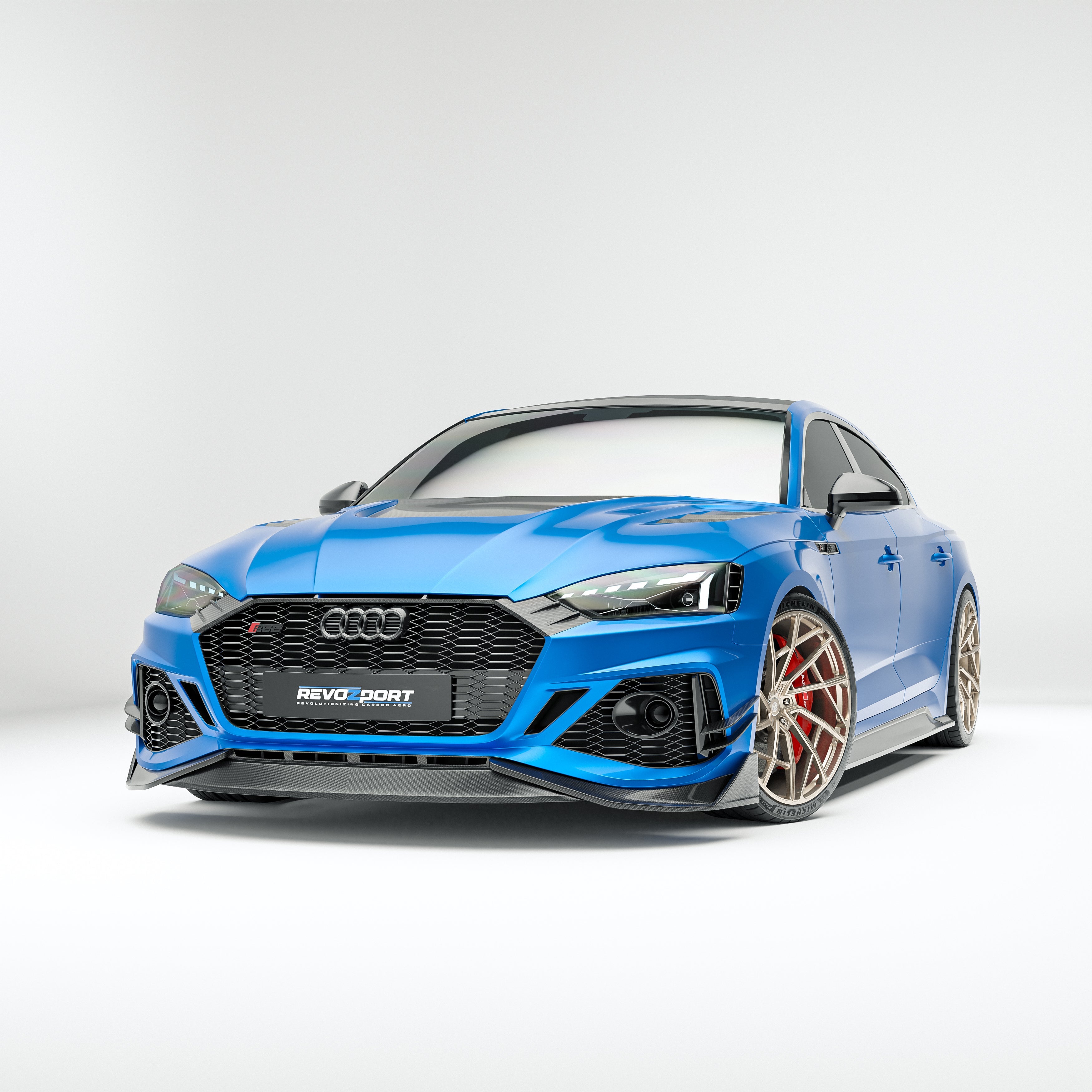 Carbon Fiber Front Lip Diffuser for Audi RS5 B9.5 Sportback