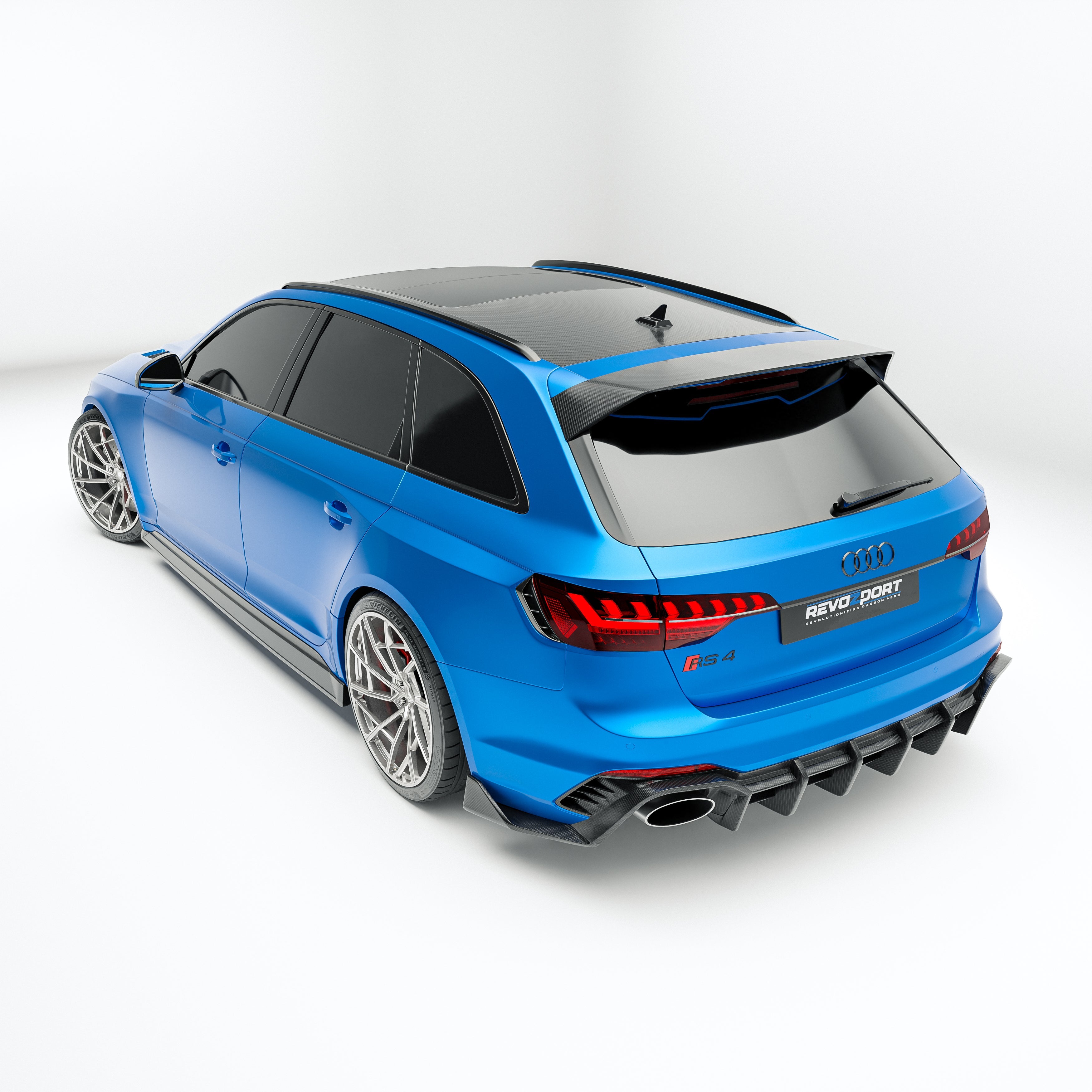 Carbon Fiber Rear Roof Spoiler for Audi RS4 B9.5 Avant