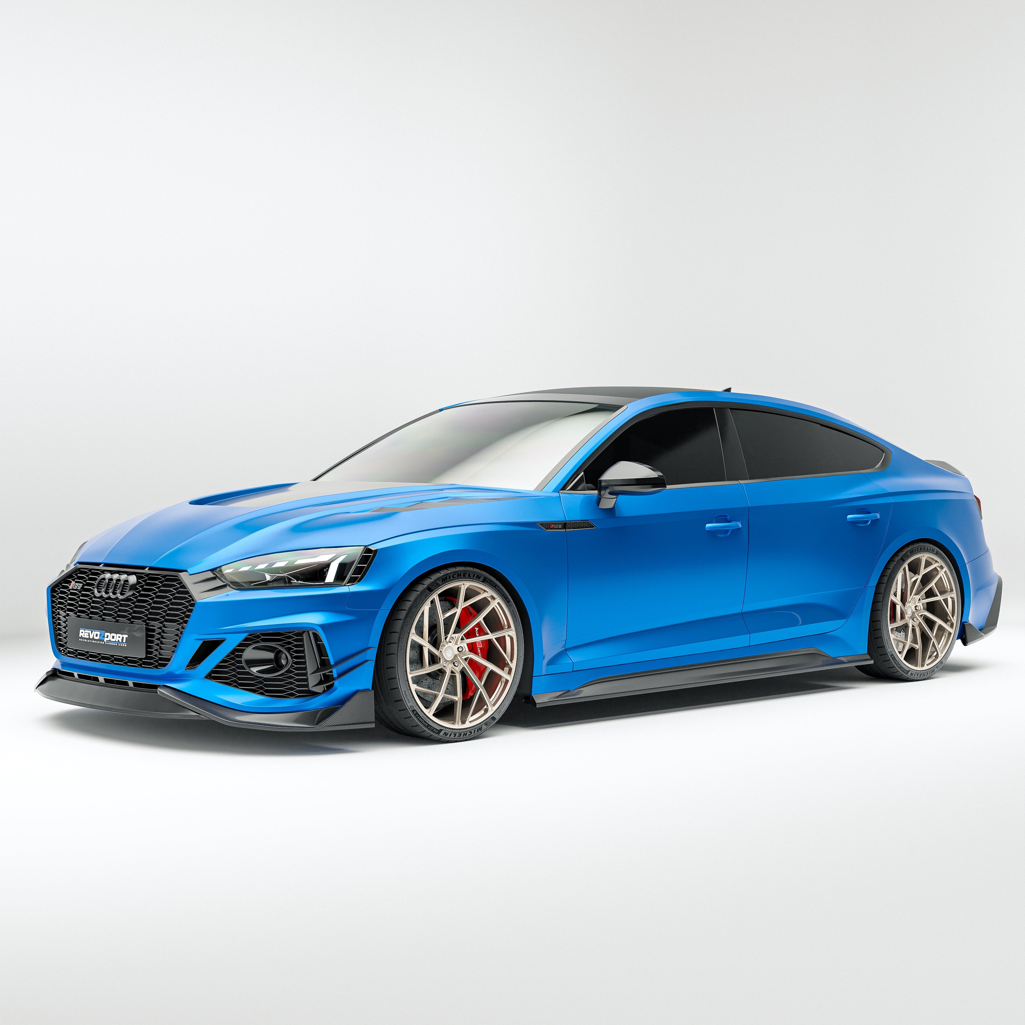 Carbon Fiber Front Lip Diffuser for Audi RS5 B9.5 Sportback