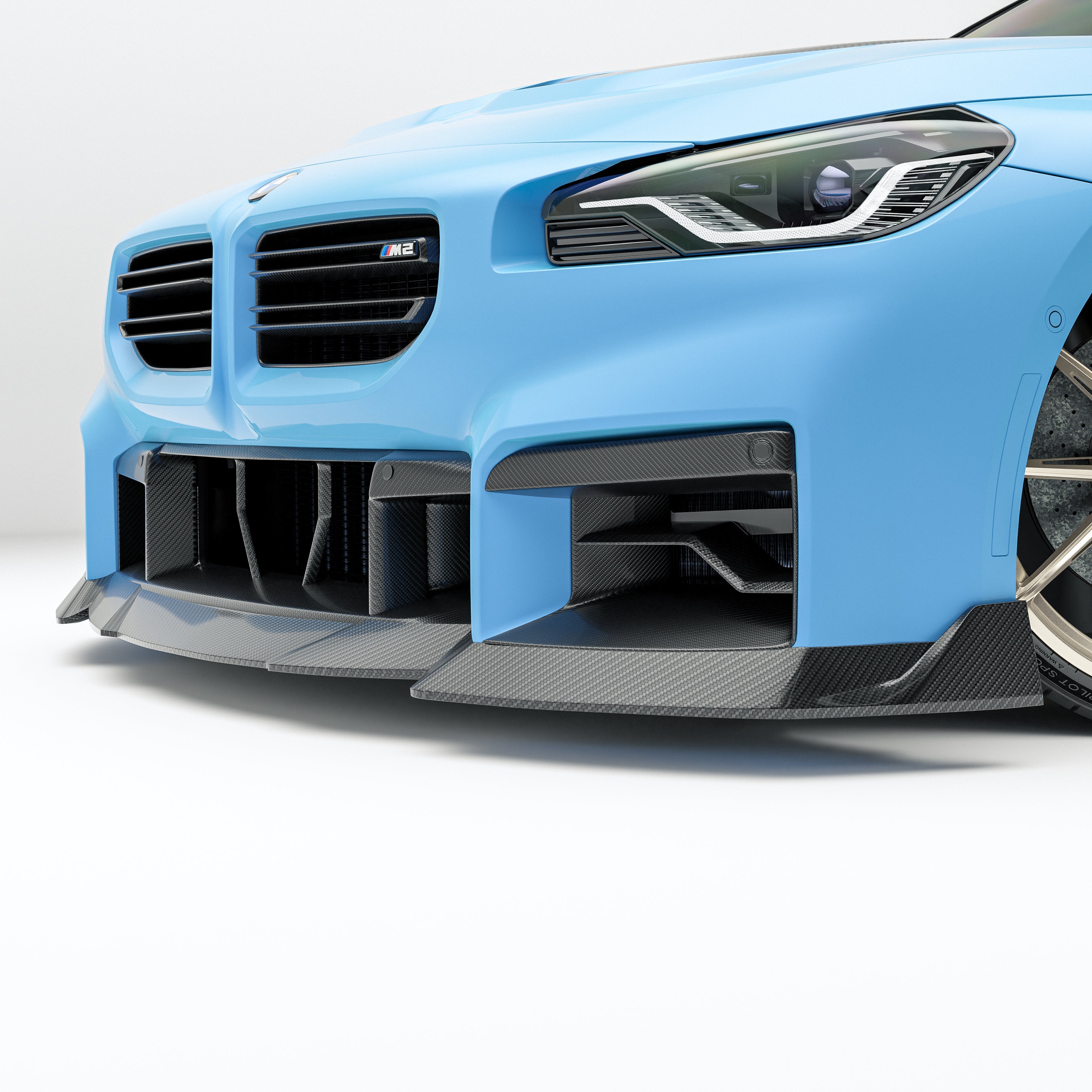 Carbon Fiber Front Bumper Vents for BMW G87 M2