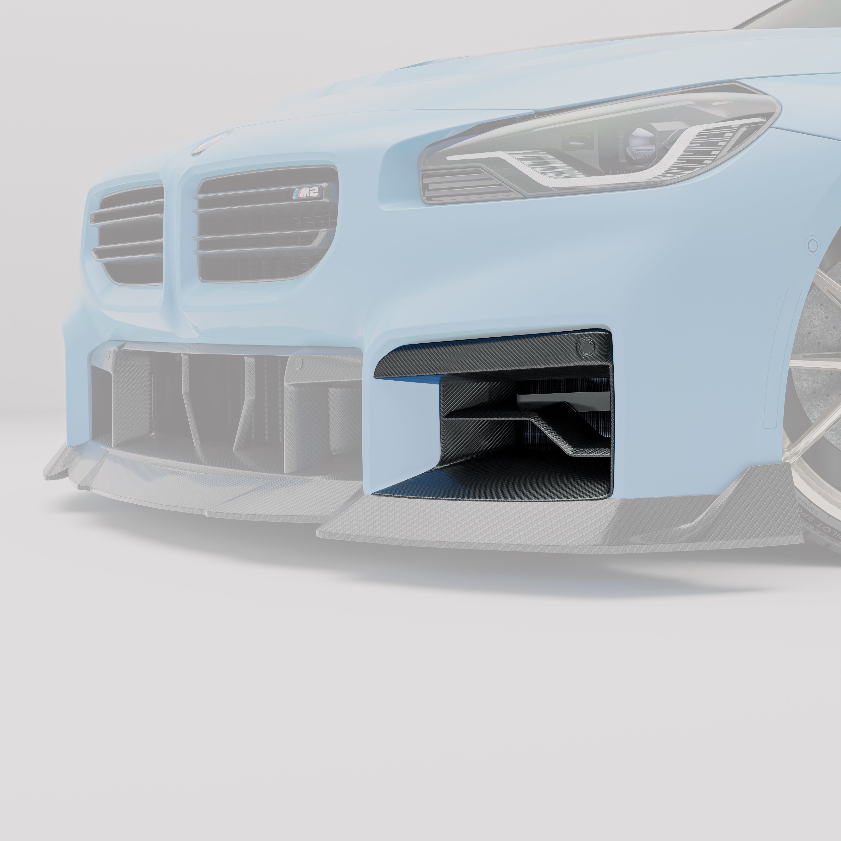 Carbon Fiber Front Bumper Vents for BMW G87 M2