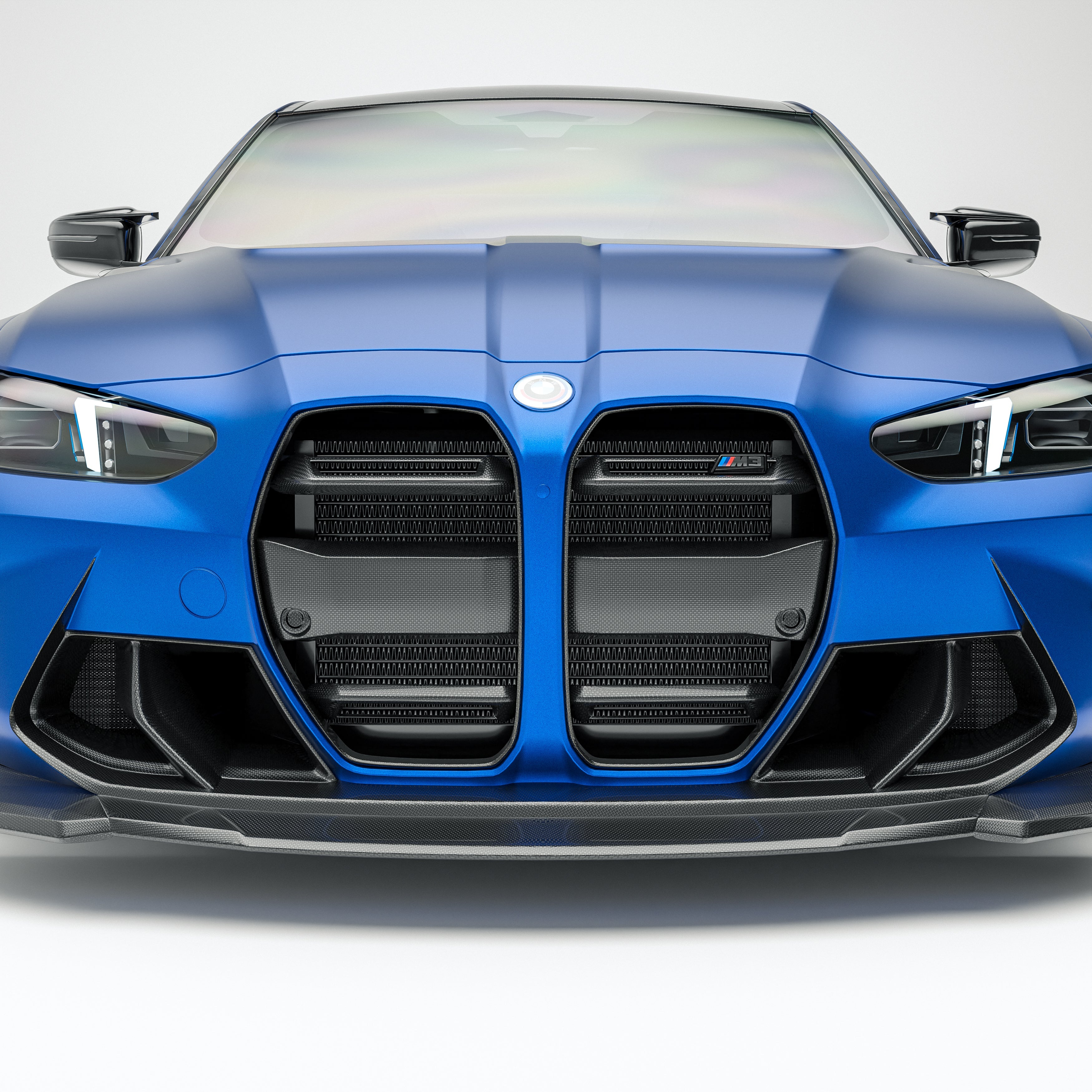Carbon Fiber Front Kidney Grille for BMW G80 G81 M3 & G82 / G83 M4 2021-2024 With ACC