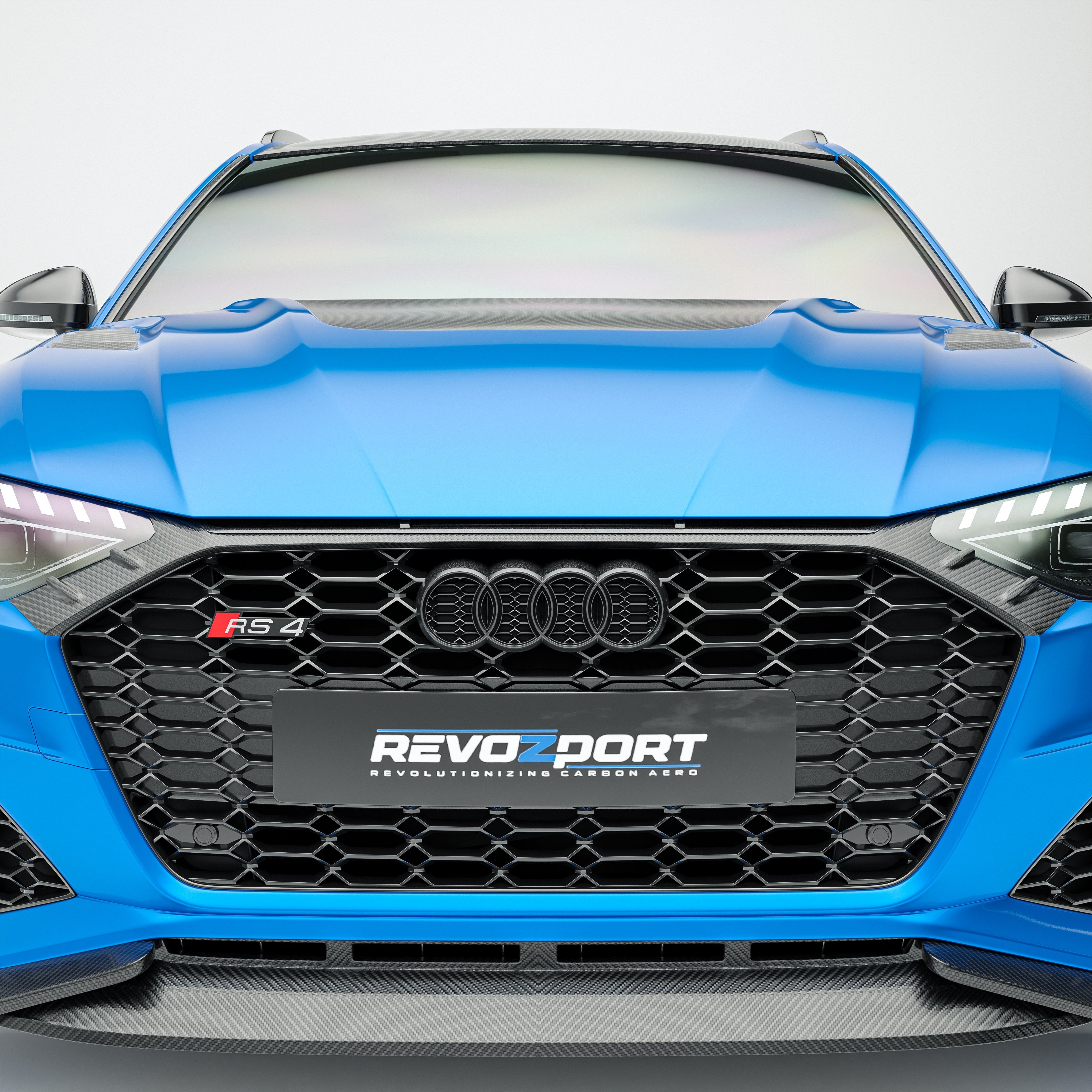 Carbon Fiber Front Grill for Audi RS4 B9.5 Avant