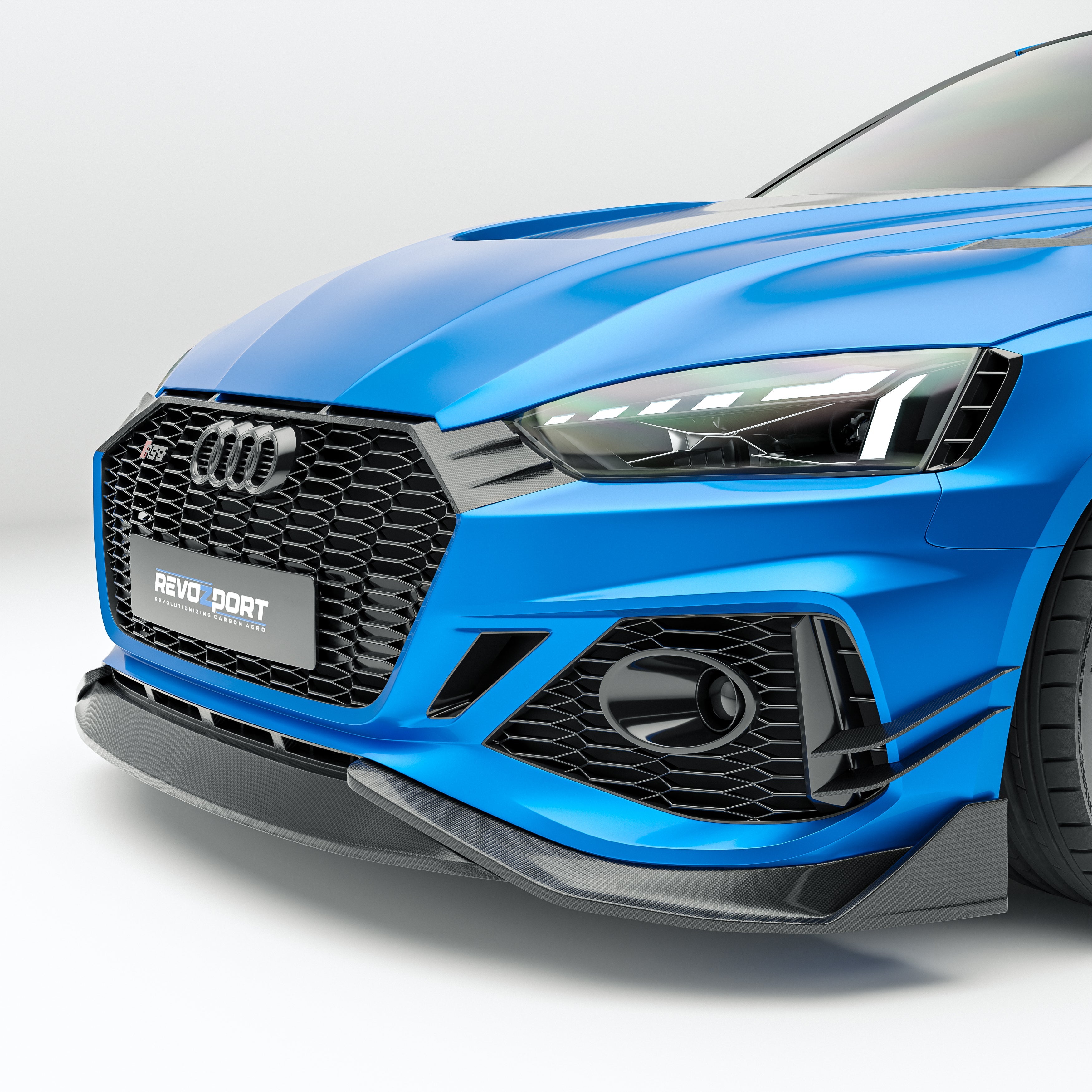 Carbon Fiber Front Lip Diffuser for Audi RS5 B9.5 Sportback