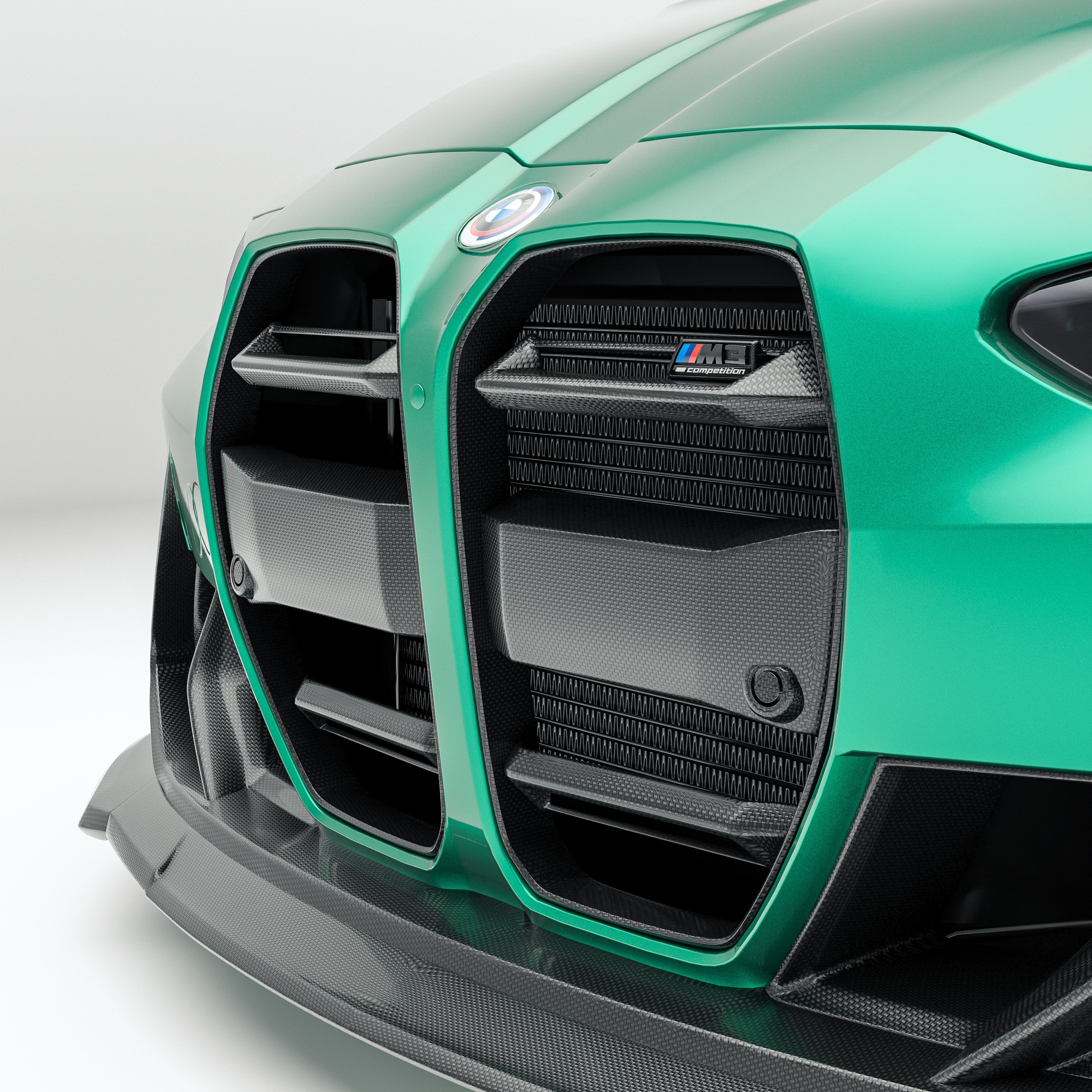 Carbon Fiber Front Grill for BMW G80 G81 M3 G82 G83 M4 without ACC