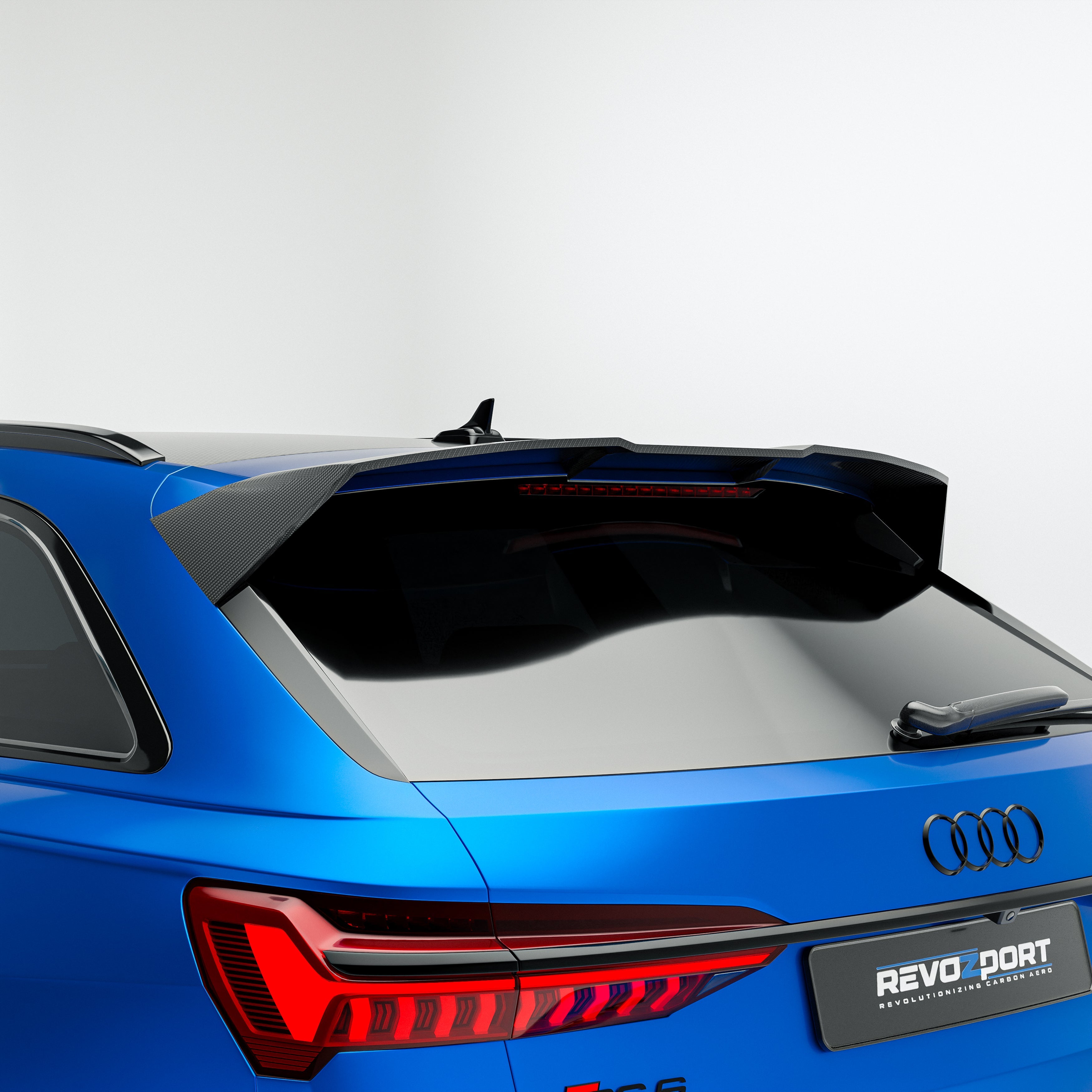 Carbon Fiber Rear Roof Spoiler for Audi RS6 C8
