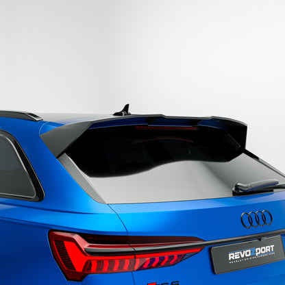 Carbon Fiber Rear Roof Spoiler for Audi RS6 C8