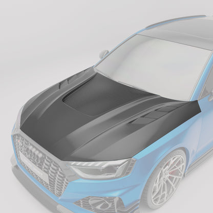 Carbon Fiber Front Hood for Audi RS4 B9.5 Avant