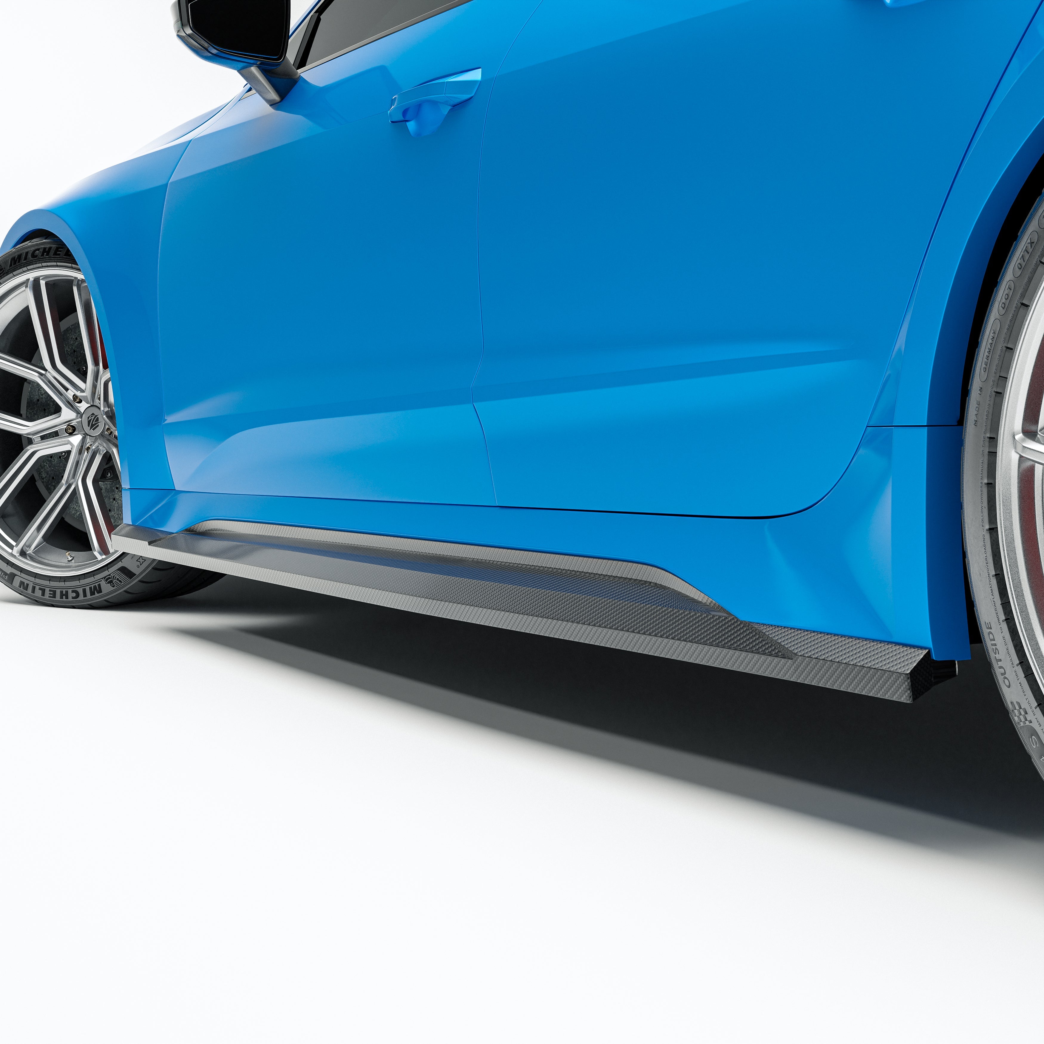 Carbon Fiber Side Skirts for Audi RS6 C8