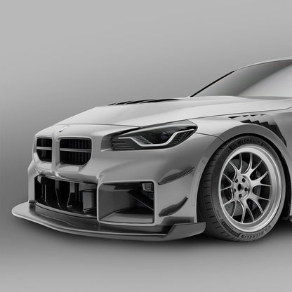 Carbon Fiber Front Bumper Canards for BMW G87 M2