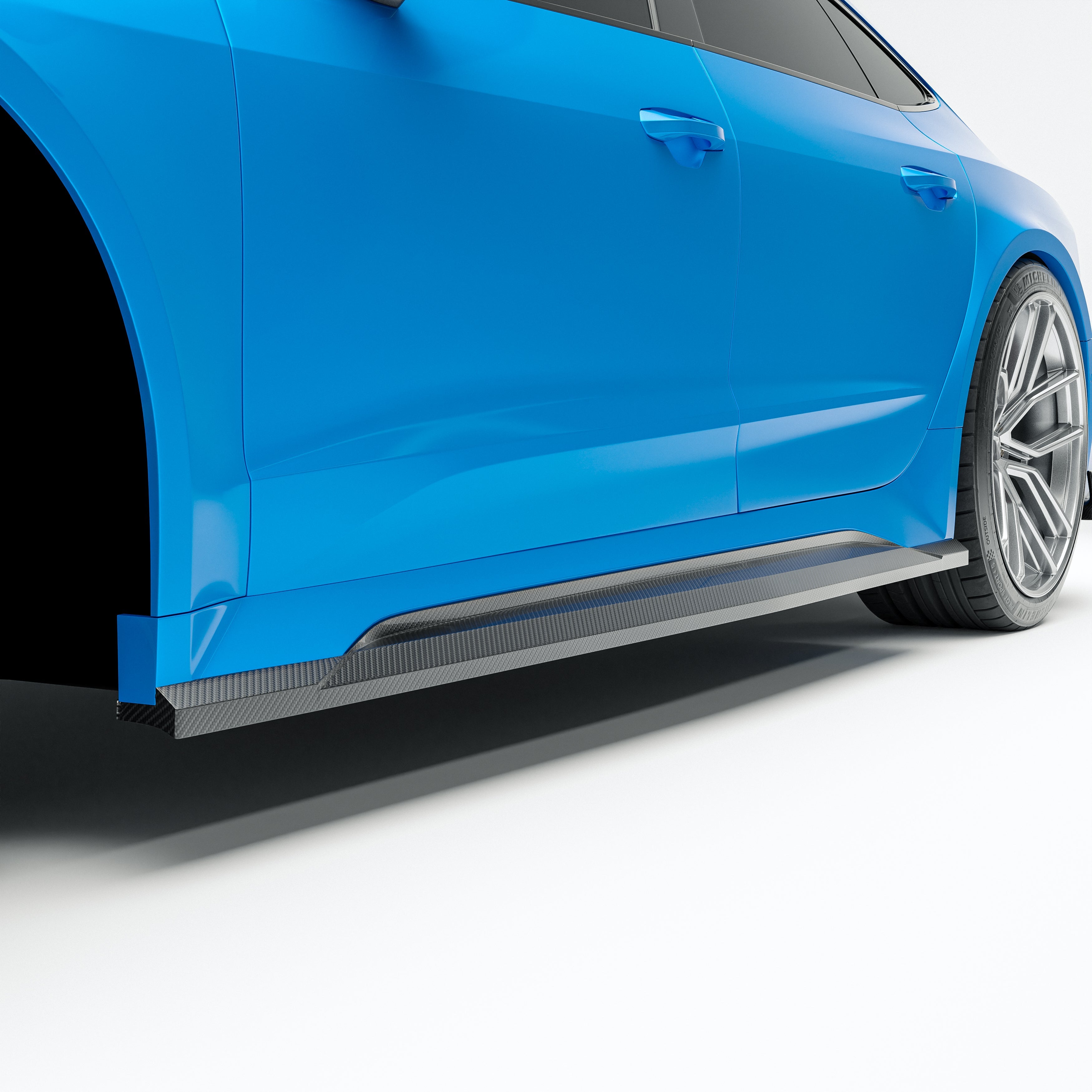 Carbon Fiber Side Skirts for Audi RS6 C8