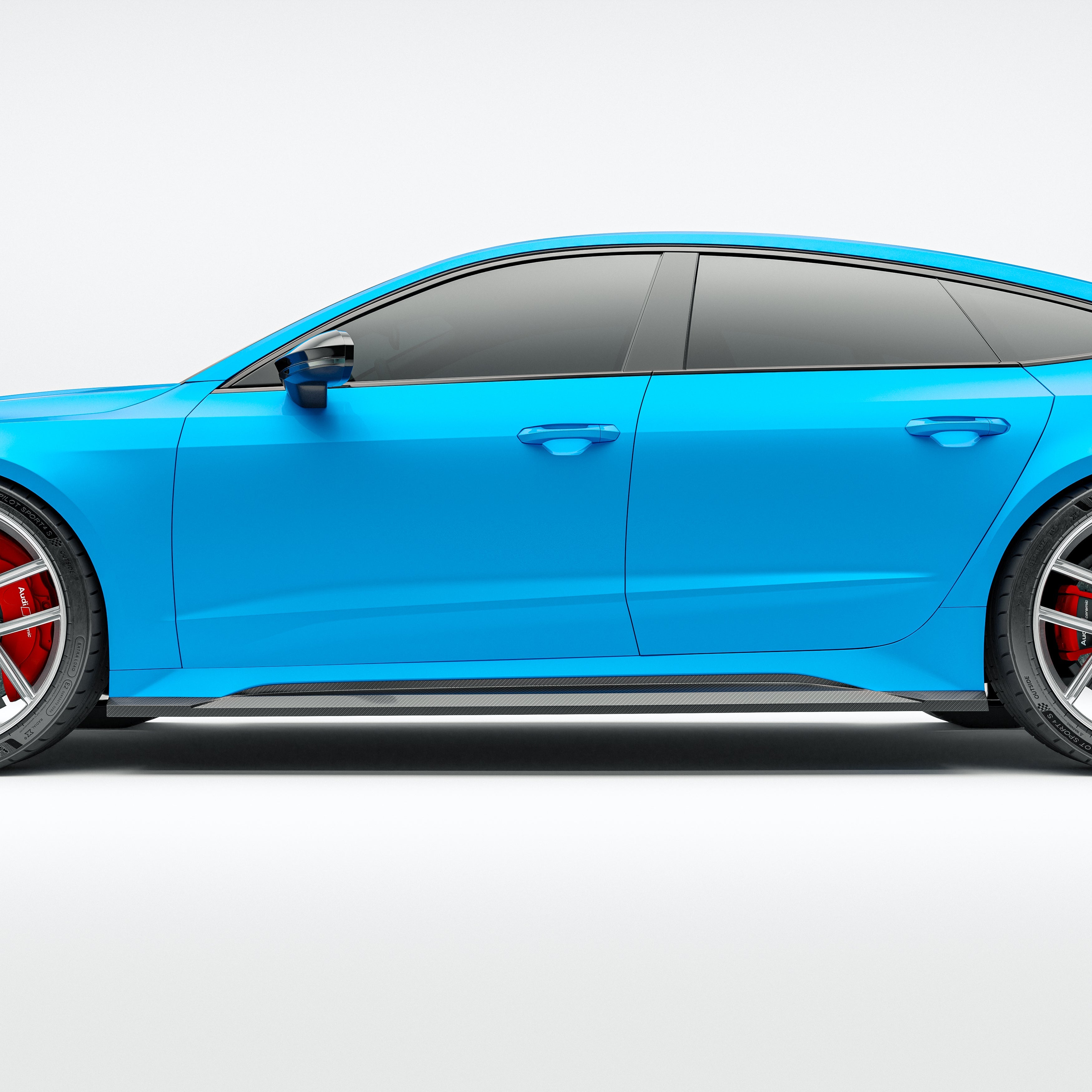 Carbon Fiber Side Skirts for Audi RS6 C8
