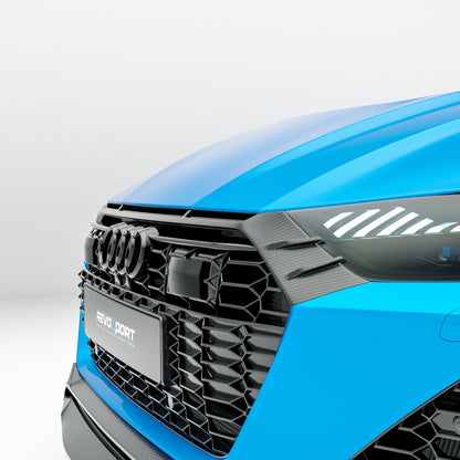 Carbon Fiber Front Grill Trim for Audi RS6 RS7 C8