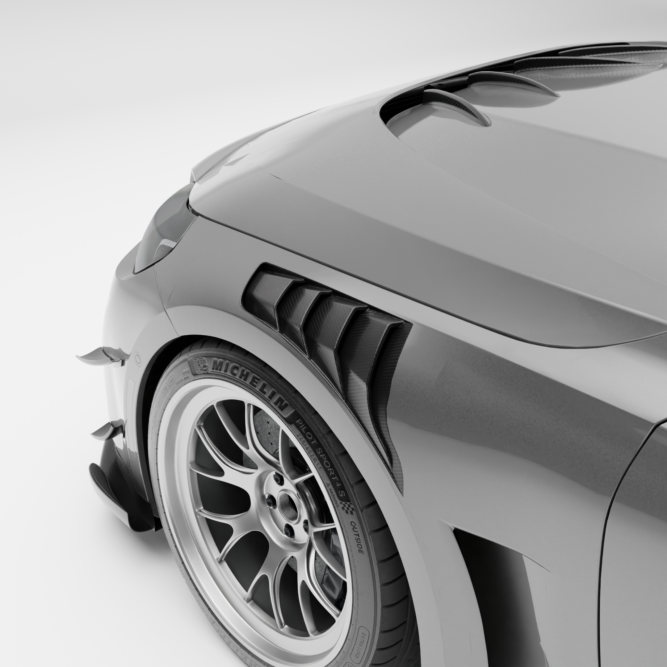 Carbon Fiber Side Fenders for BMW G87 M2