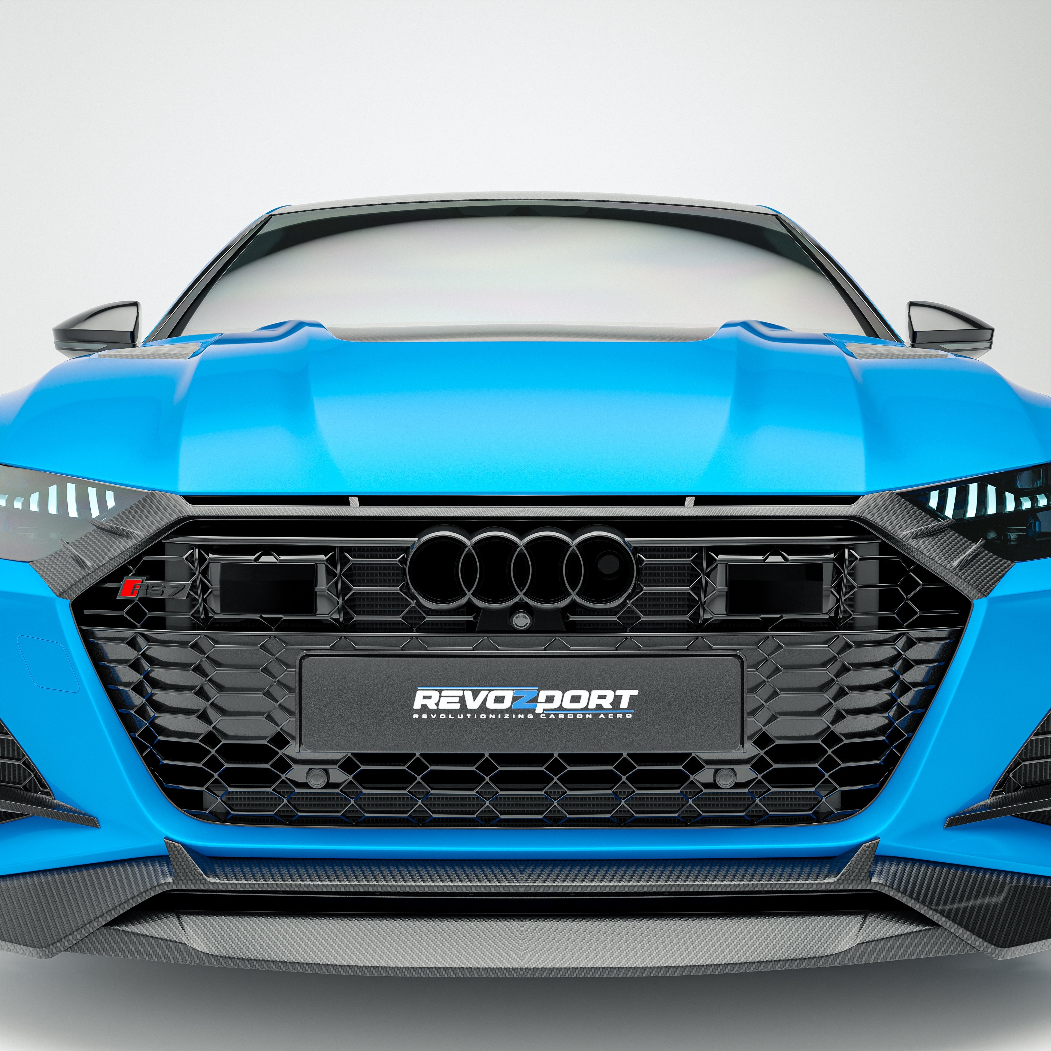 Carbon Fiber Front Grill Trim for Audi RS6 RS7 C8