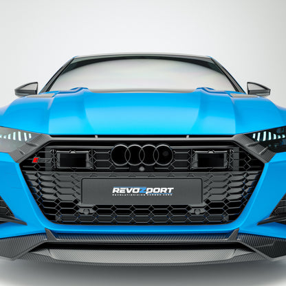 Carbon Fiber Front Grill Trim for Audi RS6 RS7 C8
