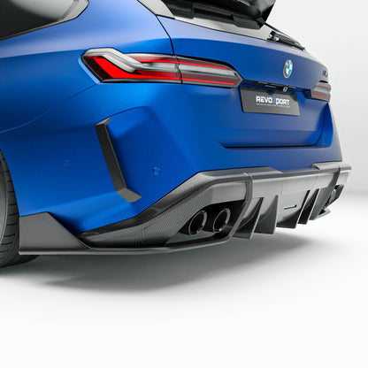 Carbon Fiber Rear Bumper Canards for BMW G90 G99 M5