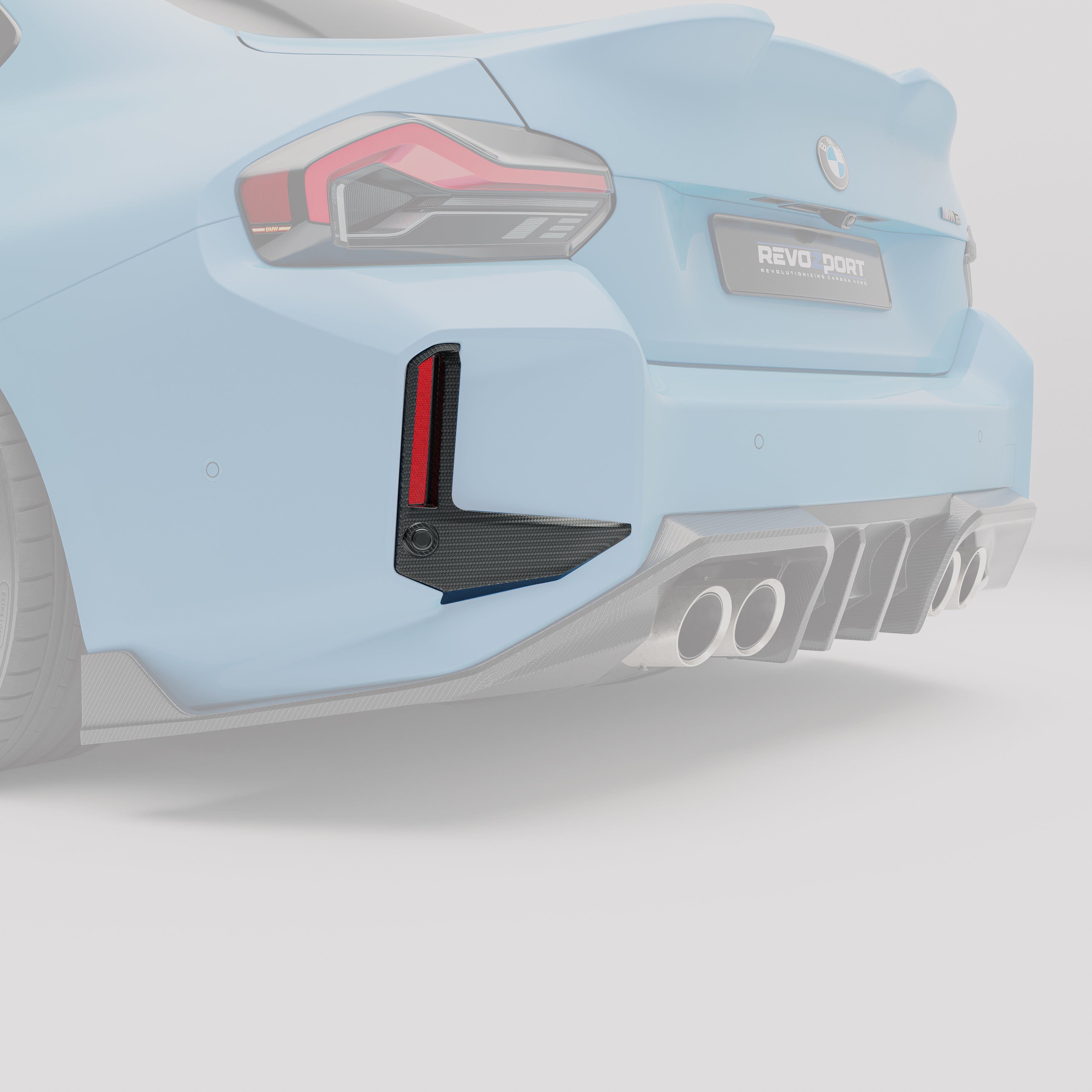 Carbon Fiber Rear Bumper Vents or BMW G87 M2