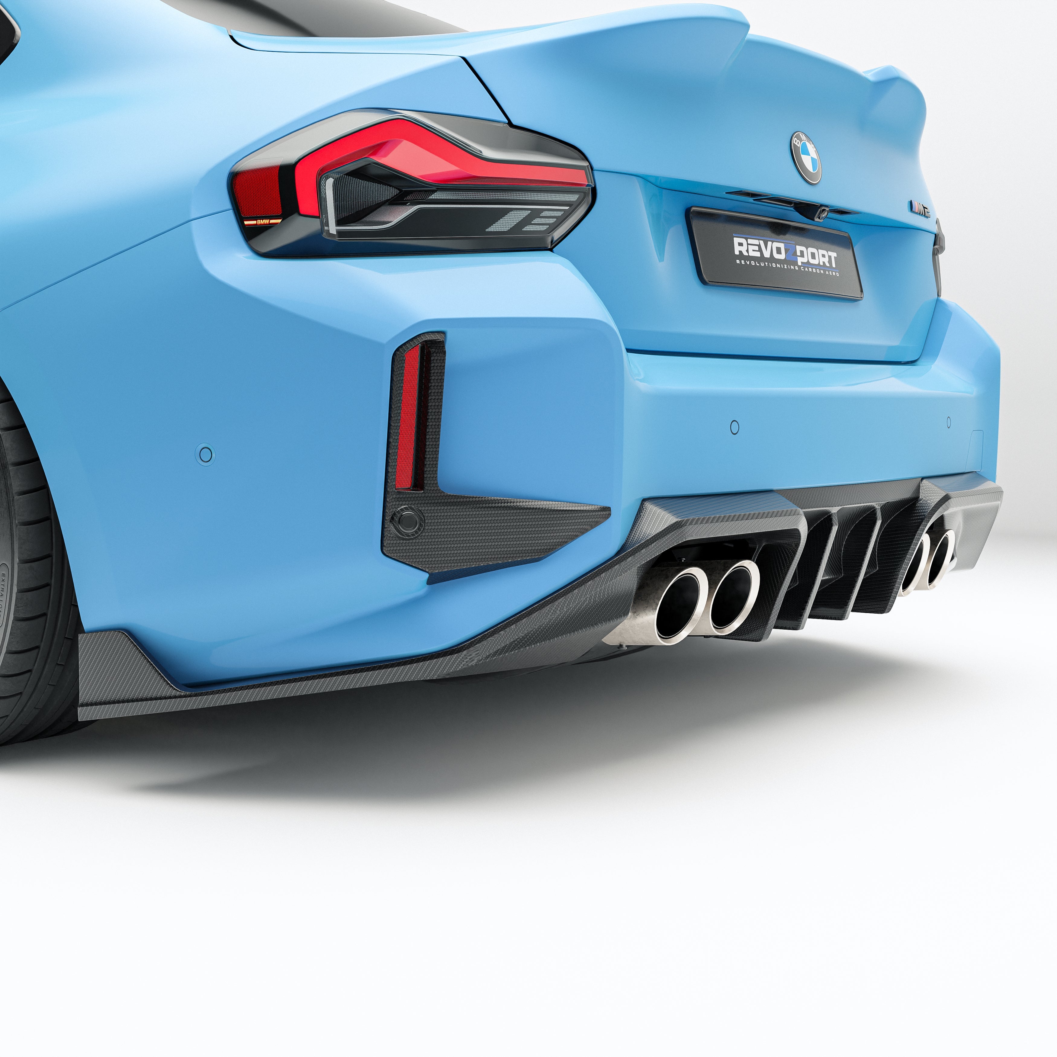 Carbon Fiber Rear Diffuser for BMW G87 M2