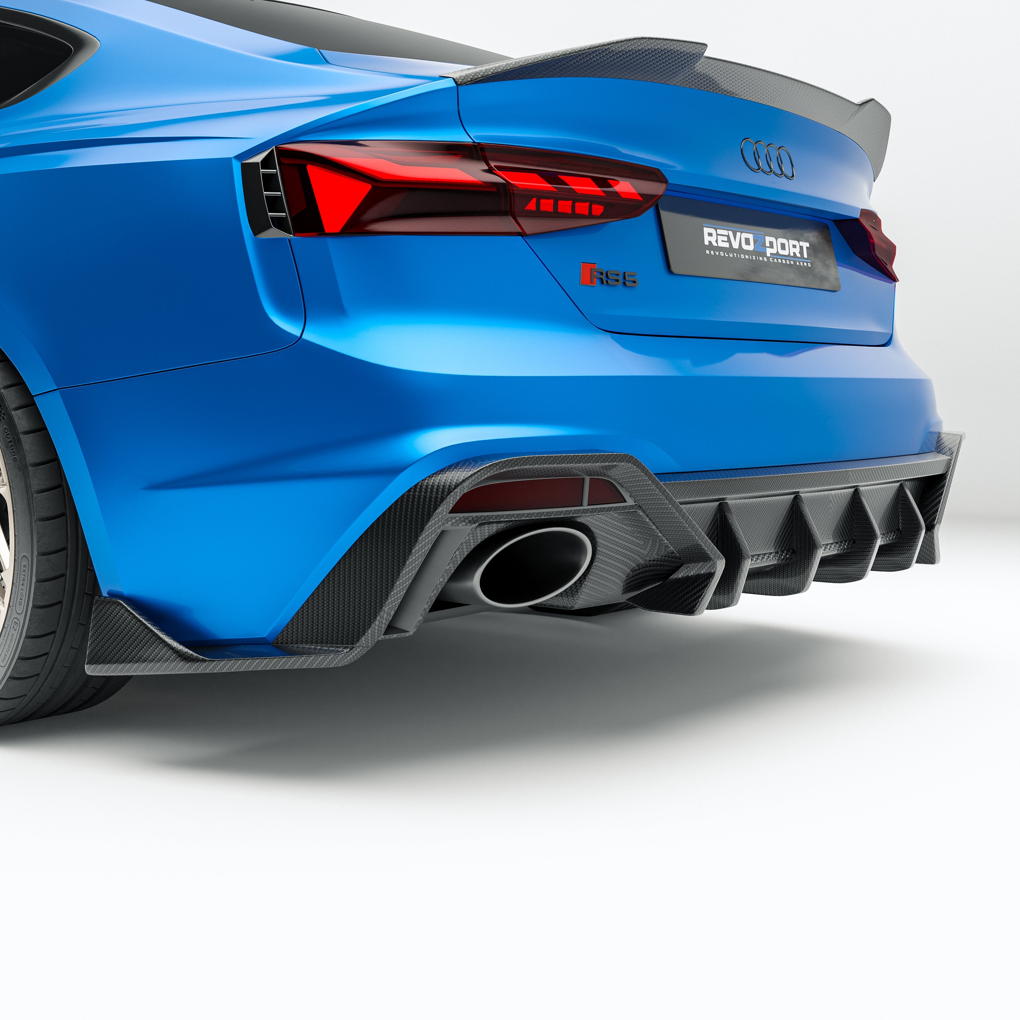 Carbon Fiber Rear Diffuser for Audi RS5 B9.5 Sportback
