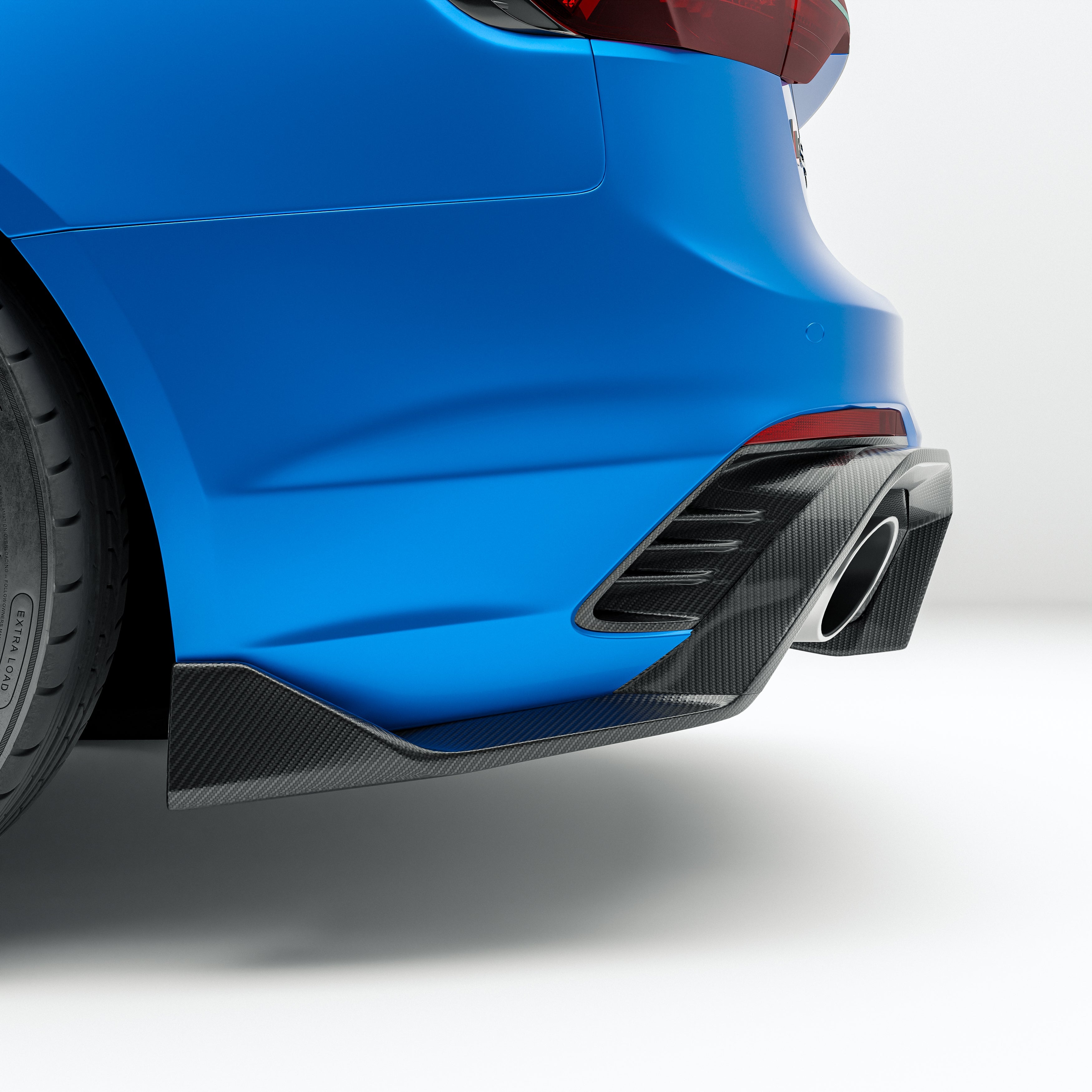Carbon Fiber Rear Diffuser for Audi RS4 B9.5 Avant