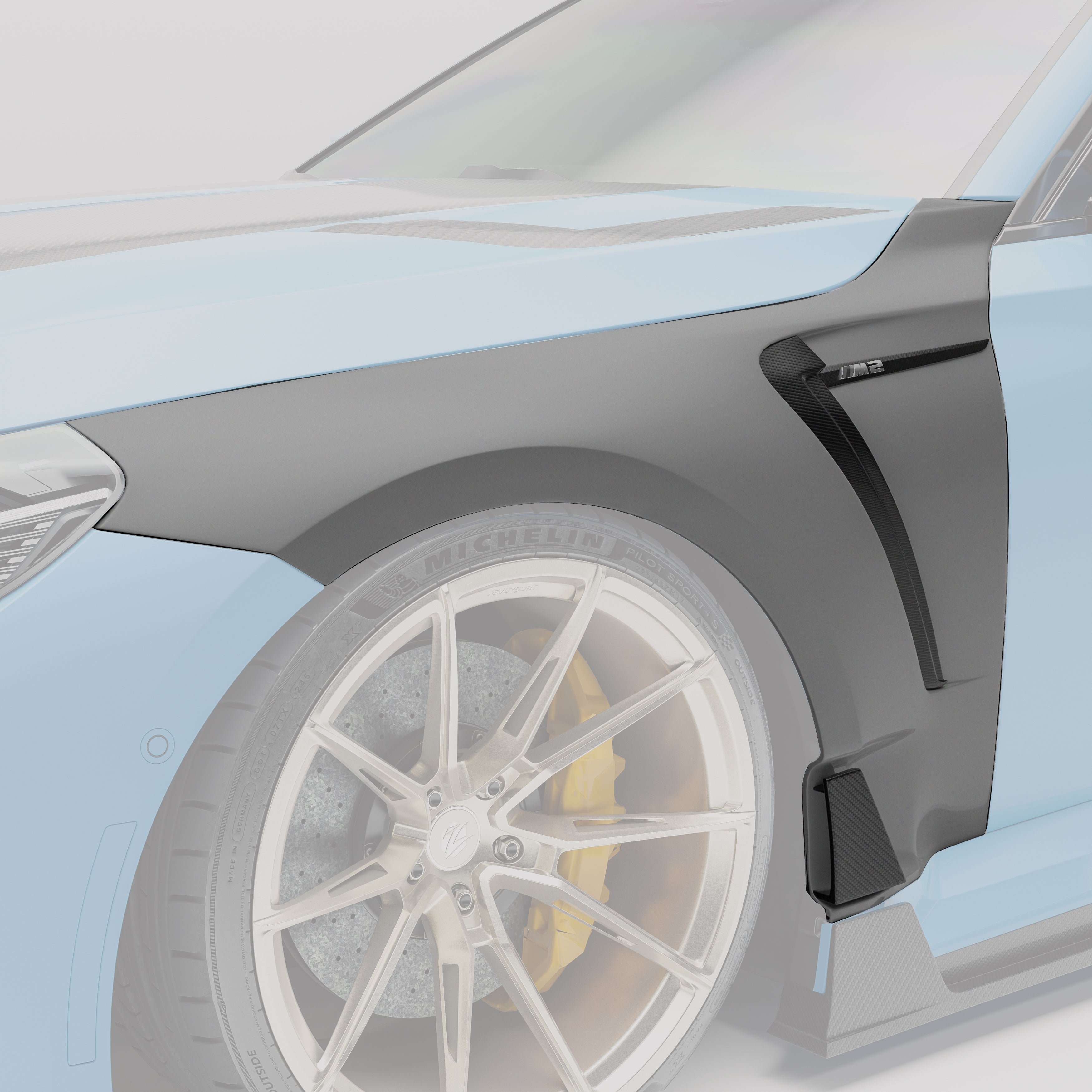 Carbon Fiber Side Fenders for BMW G87 M2