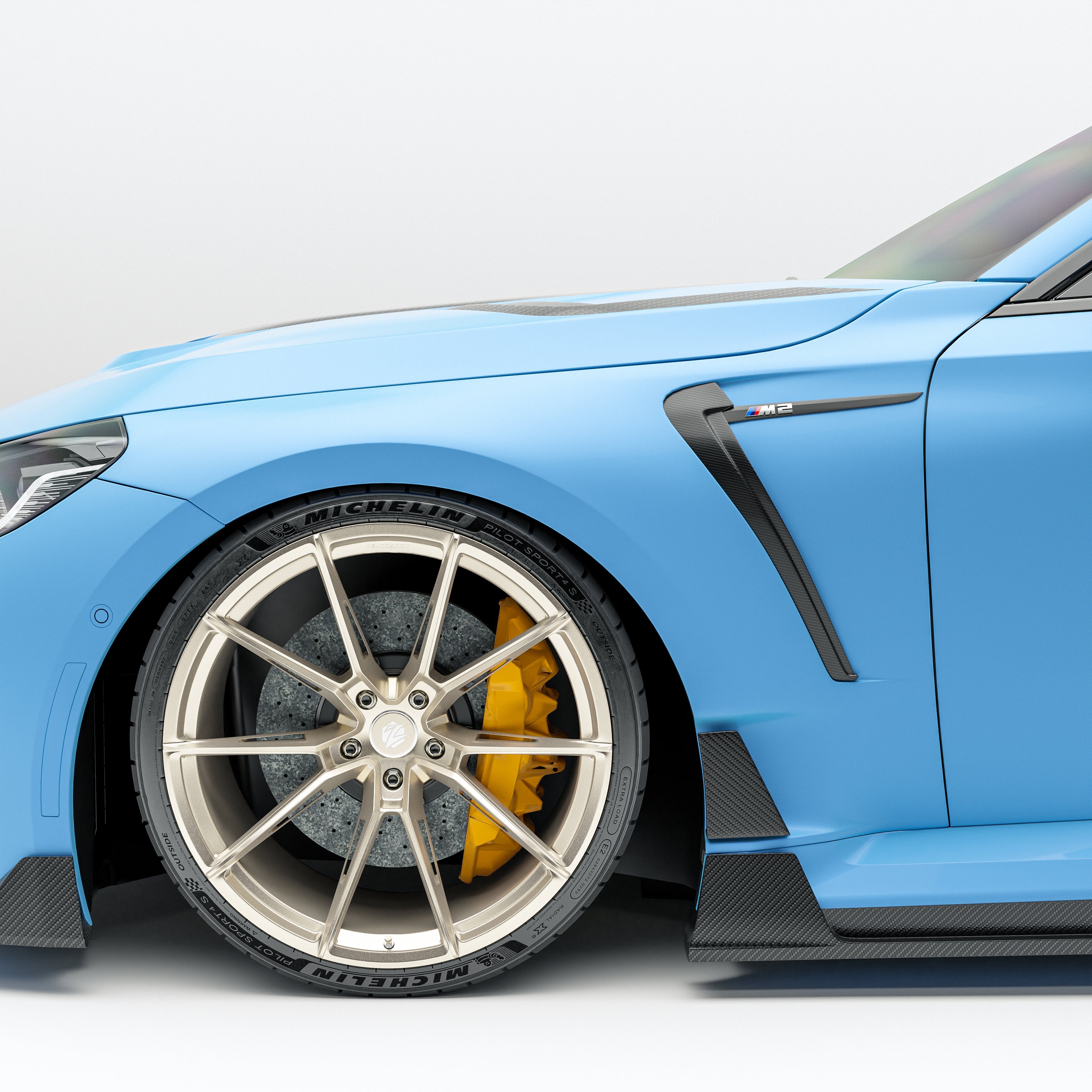 Carbon Fiber Side Fenders for BMW G87 M2