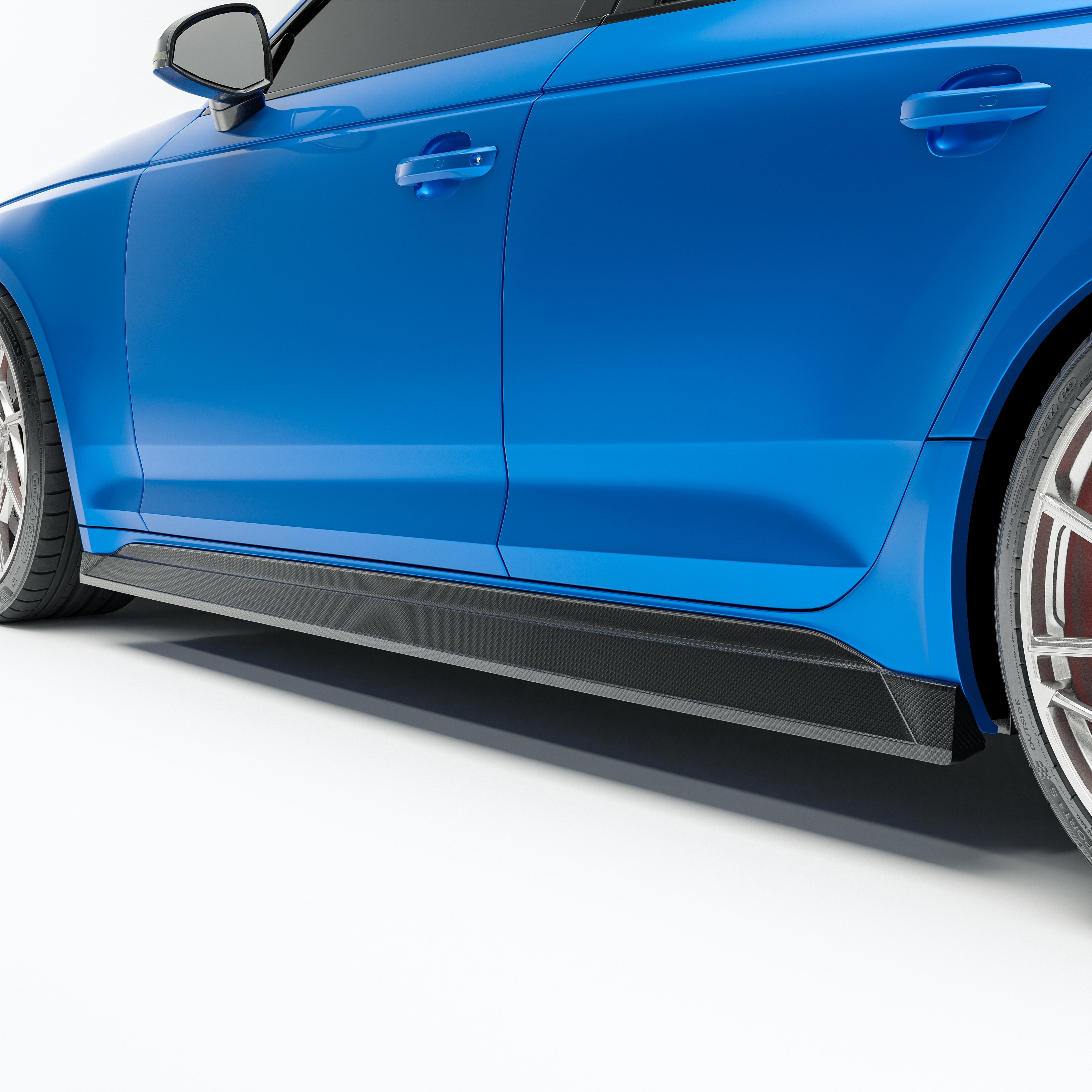 Carbon Fiber Side Skirts for Audi RS4 B9.5 Avant