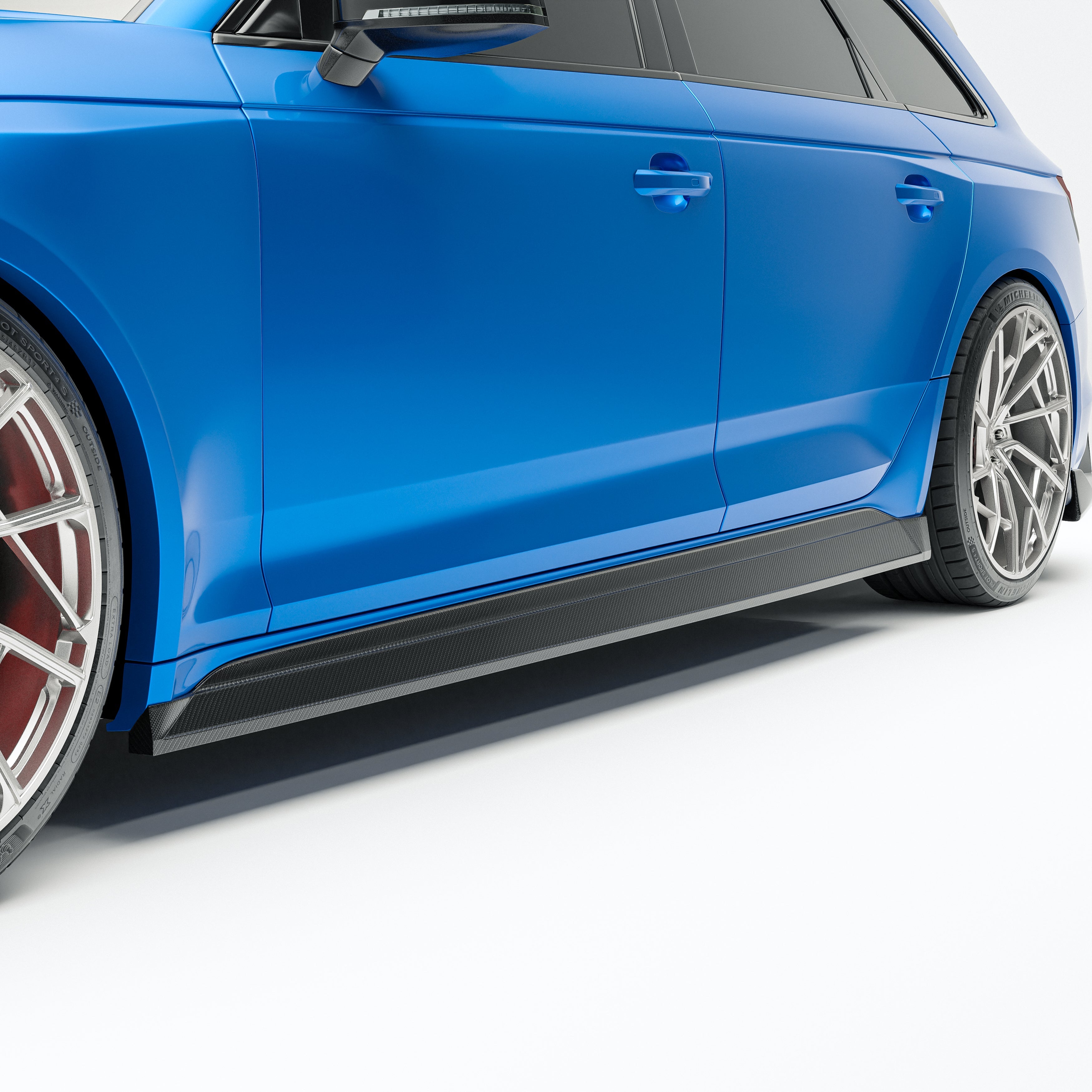 Carbon Fiber Side Skirts for Audi RS4 B9.5 Avant