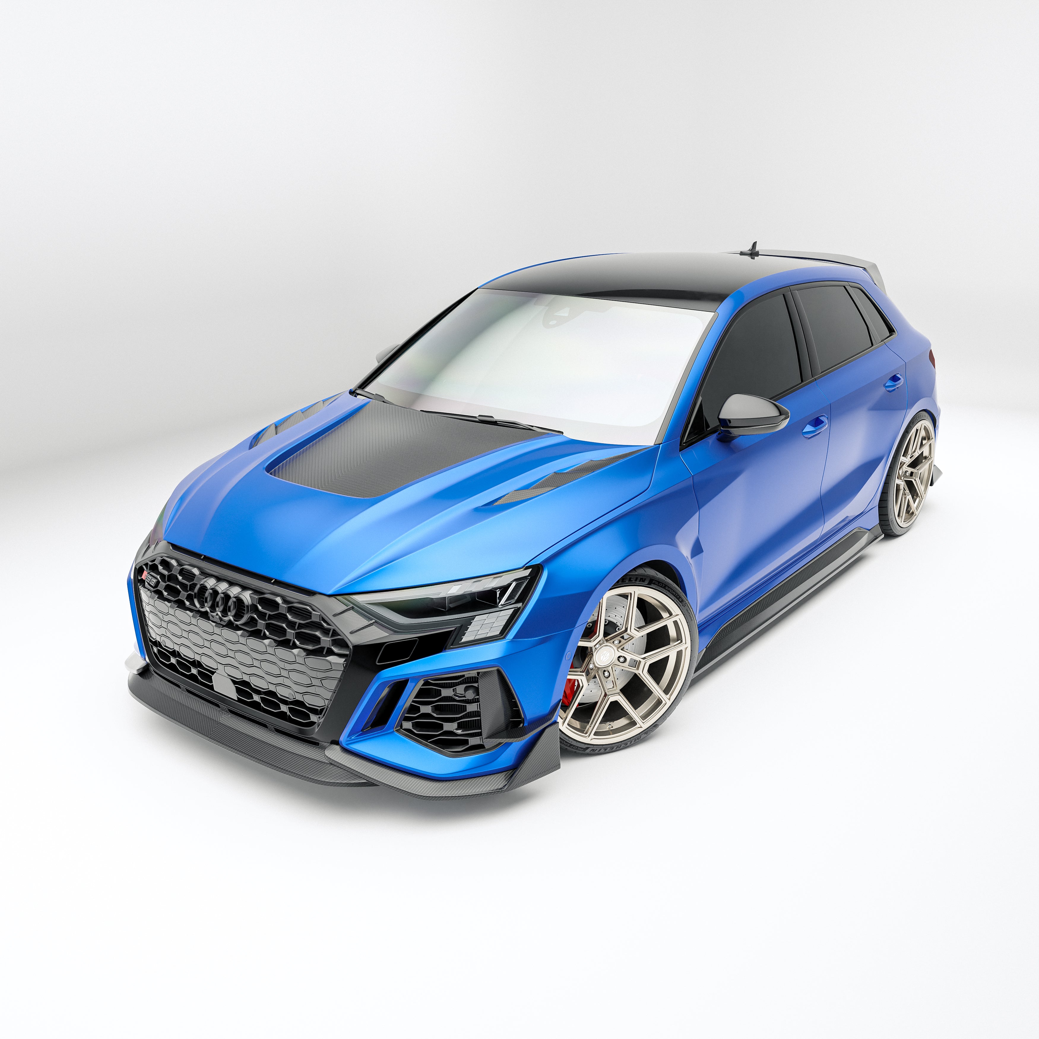 Carbon Fiber Front Lip for Audi RS3 8Y Sportback 2021-2023